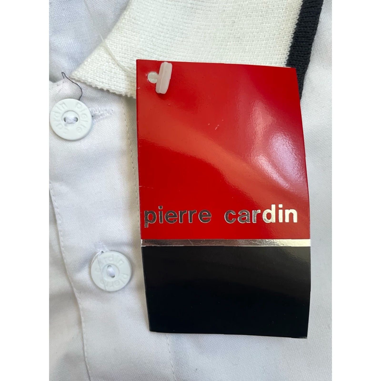 Pierre Cardin VINTAGE Pierre Cardin Polo Shirt Mens L 80s Deadstock NWT Popover Short Sleeve Black Polyester Size US L / EU 52-54 / 3 - 2 Thumbnail