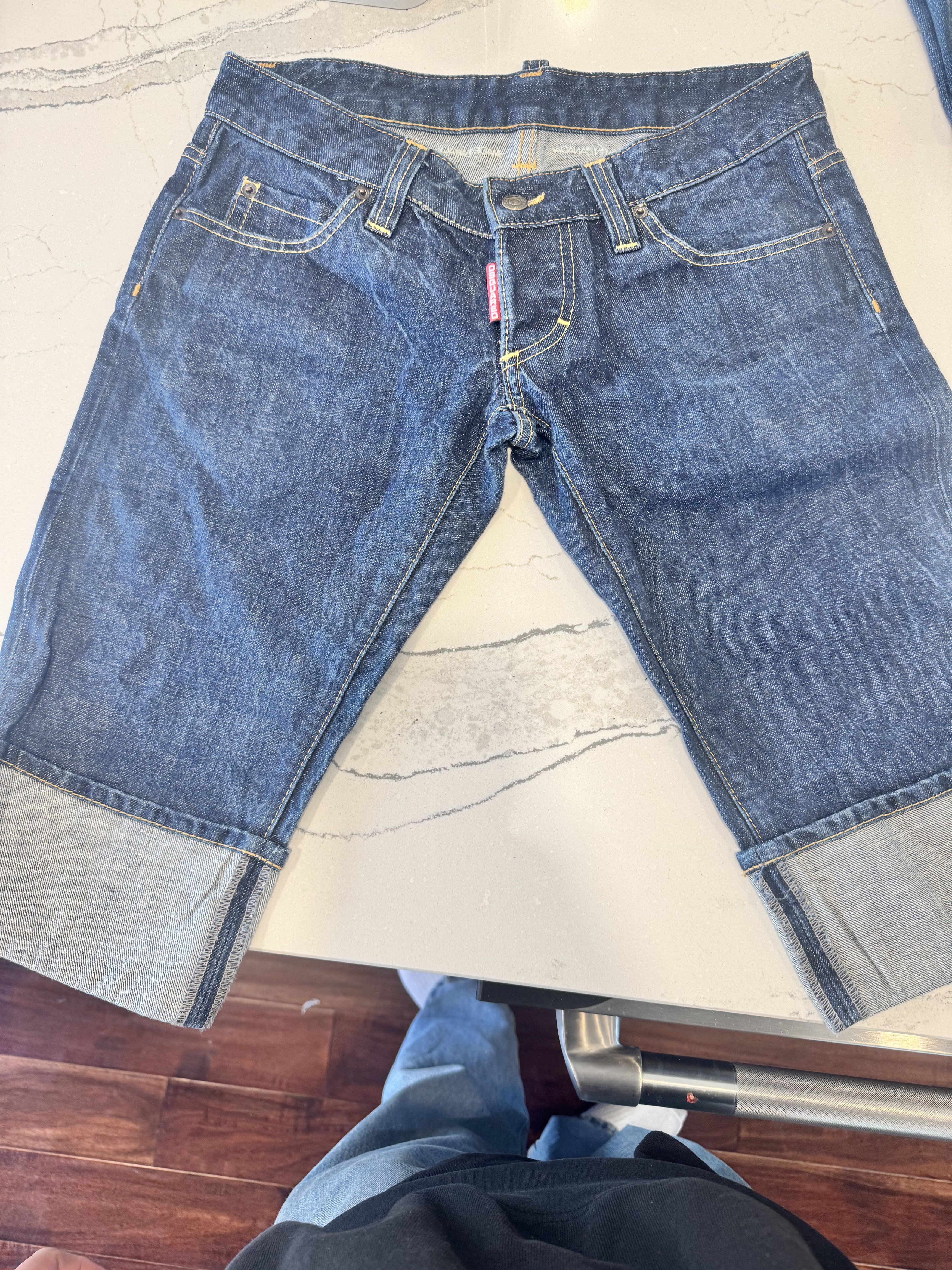 Dsquared2 denim capri shorts designer dsquared Size 32" / US 10 / IT 46 - 5 Thumbnail