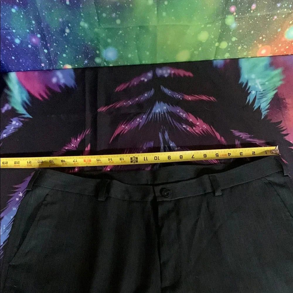 Designer Stylish Men's Black Dress Pants Size 48R - 4 Thumbnail