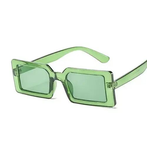 Other Rectangle Gel Sunglasses (coffee brown) Y2k Fashion Size ONE SIZE - 3 Thumbnail