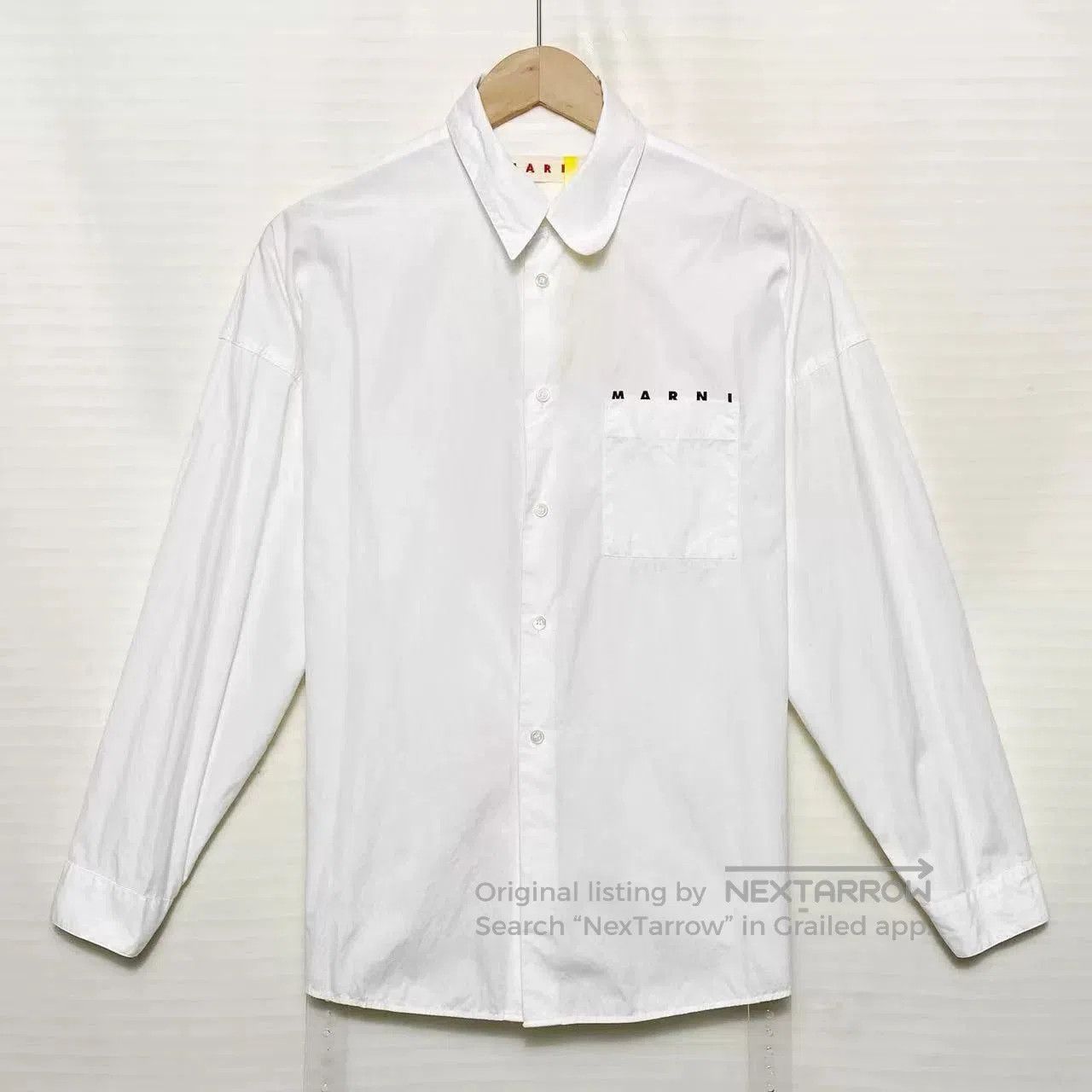 WE11DONE Welldone Embossed Logo White Shirt. Size US M / EU 48-50 / 2 - 1 Thumbnail