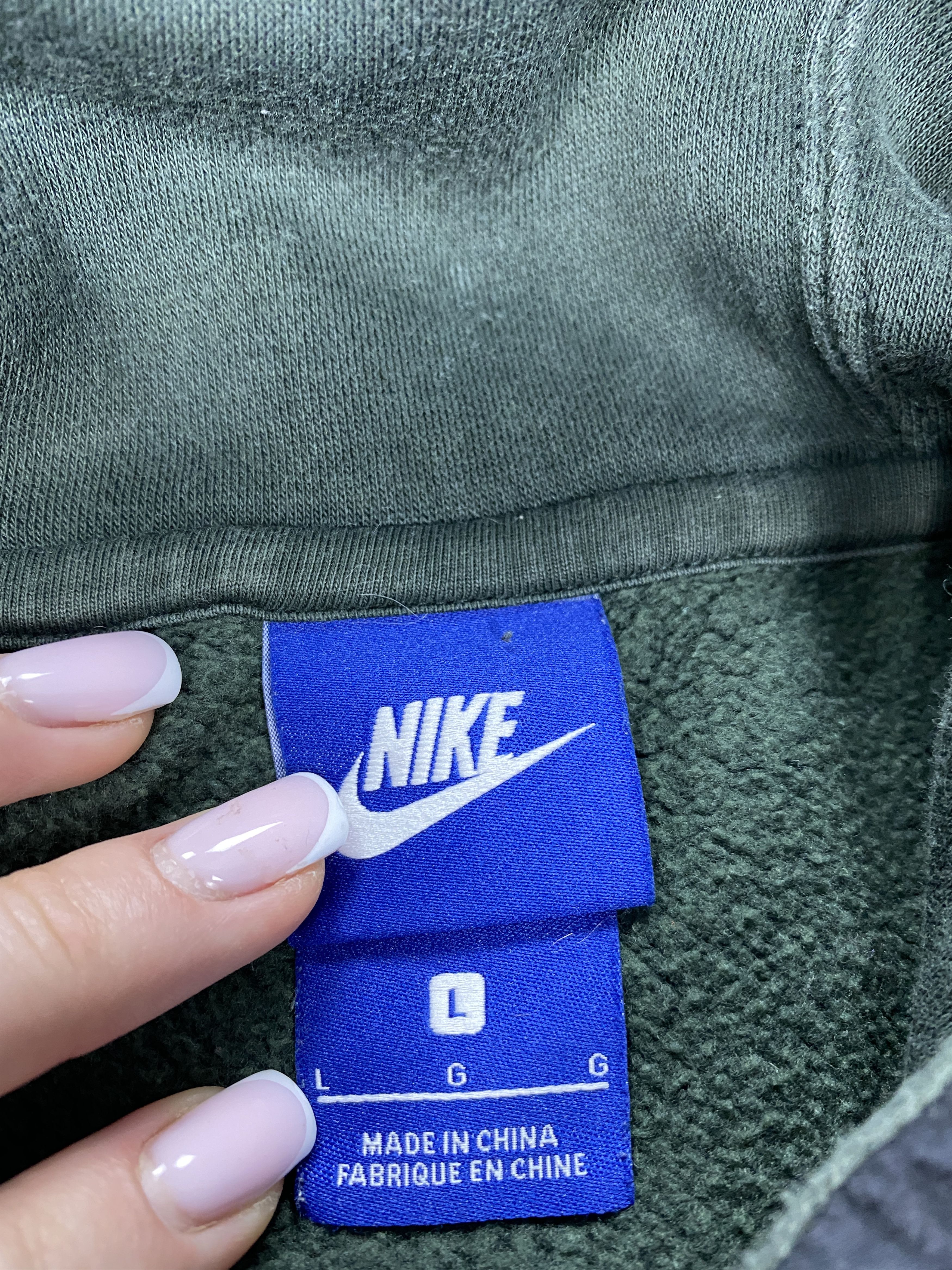 Nike × Vintage Nike big swoosh hoodie y2k oversized Size US L / EU 52-54 / 3 - 5 Thumbnail