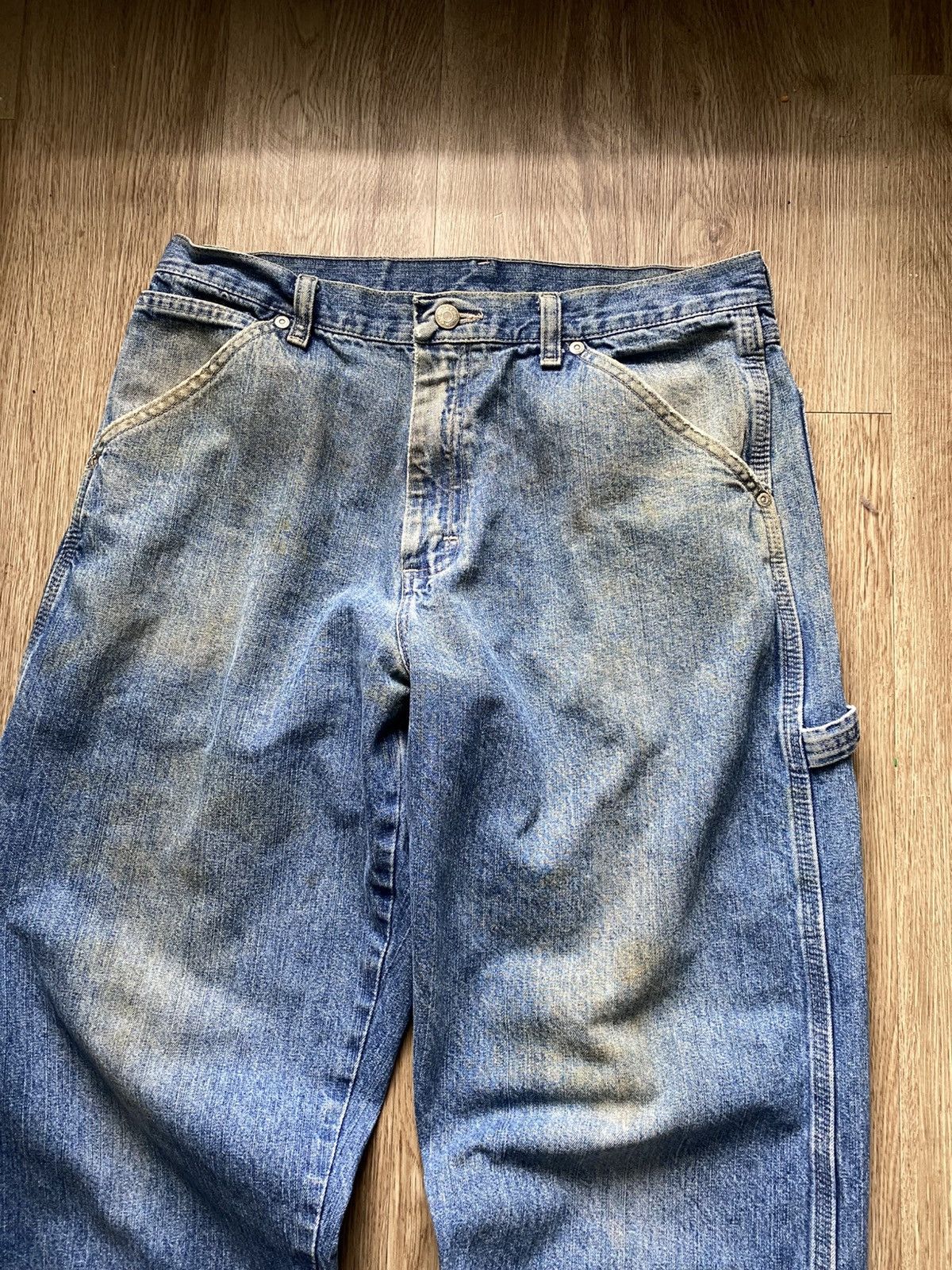 Wrangler Vintage Wrangler Distressed Faded Carpenter Jeans Size US 32 / EU 48 - 5 Thumbnail