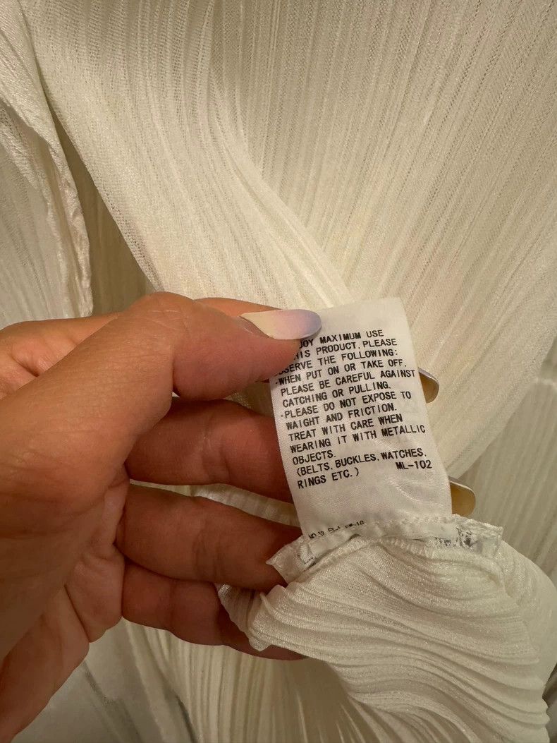 Issey Miyake Issey Miyake size:5 White pleated coat Size M / US 6-8 / IT 42-44 - 5 Thumbnail