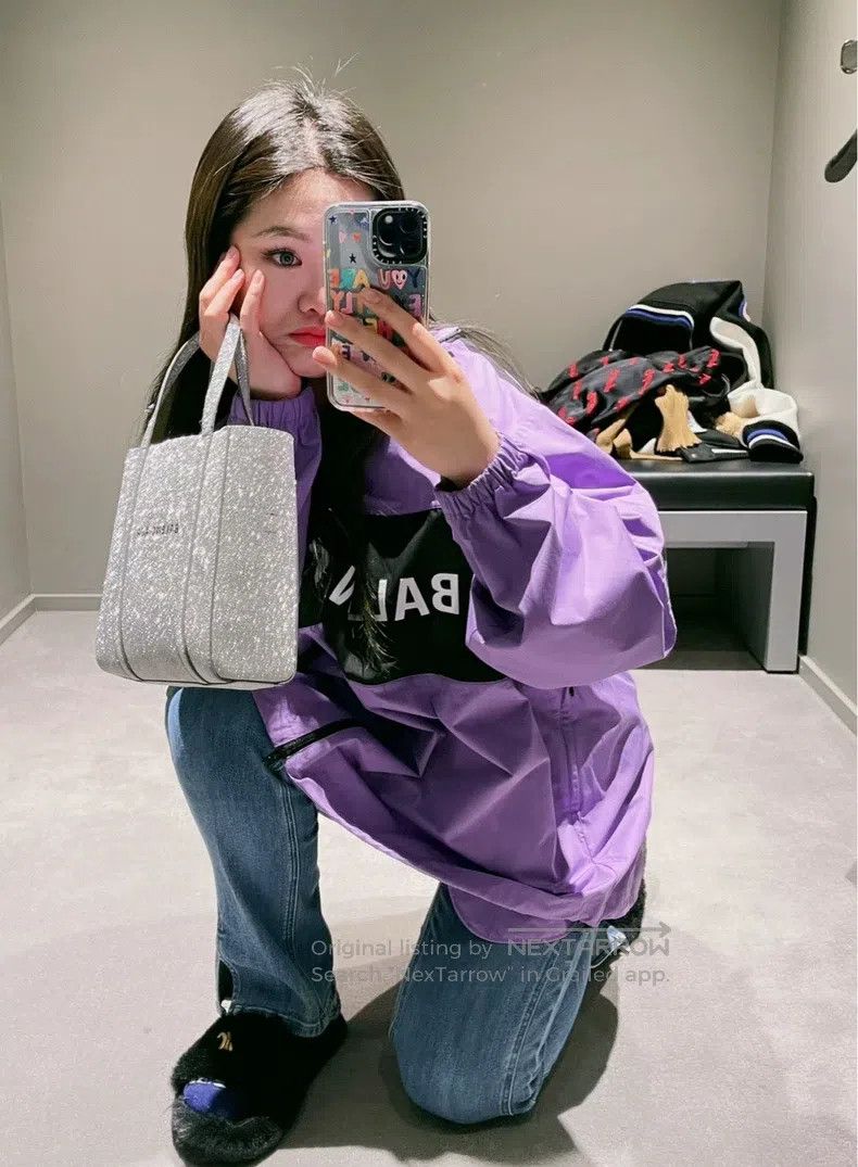 Balenciaga Balenciaga Patch Logo Windbreaker Jacket Purple Size XXS / US 00 / IT 34 - 7 Thumbnail