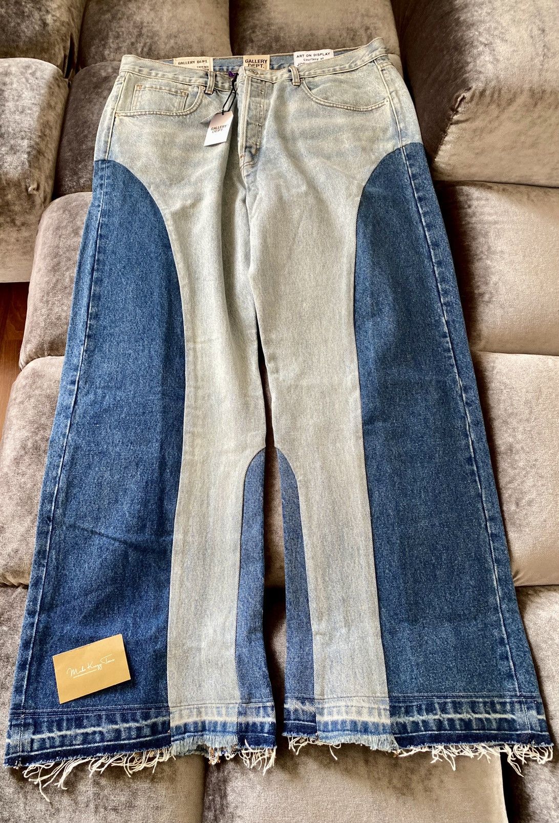 Gallery Dept. €1079 ! BNWT Gallery Dept “Trent Pant” Denim Jeans 38/32 Size US 38 / EU 54 - 7 Thumbnail