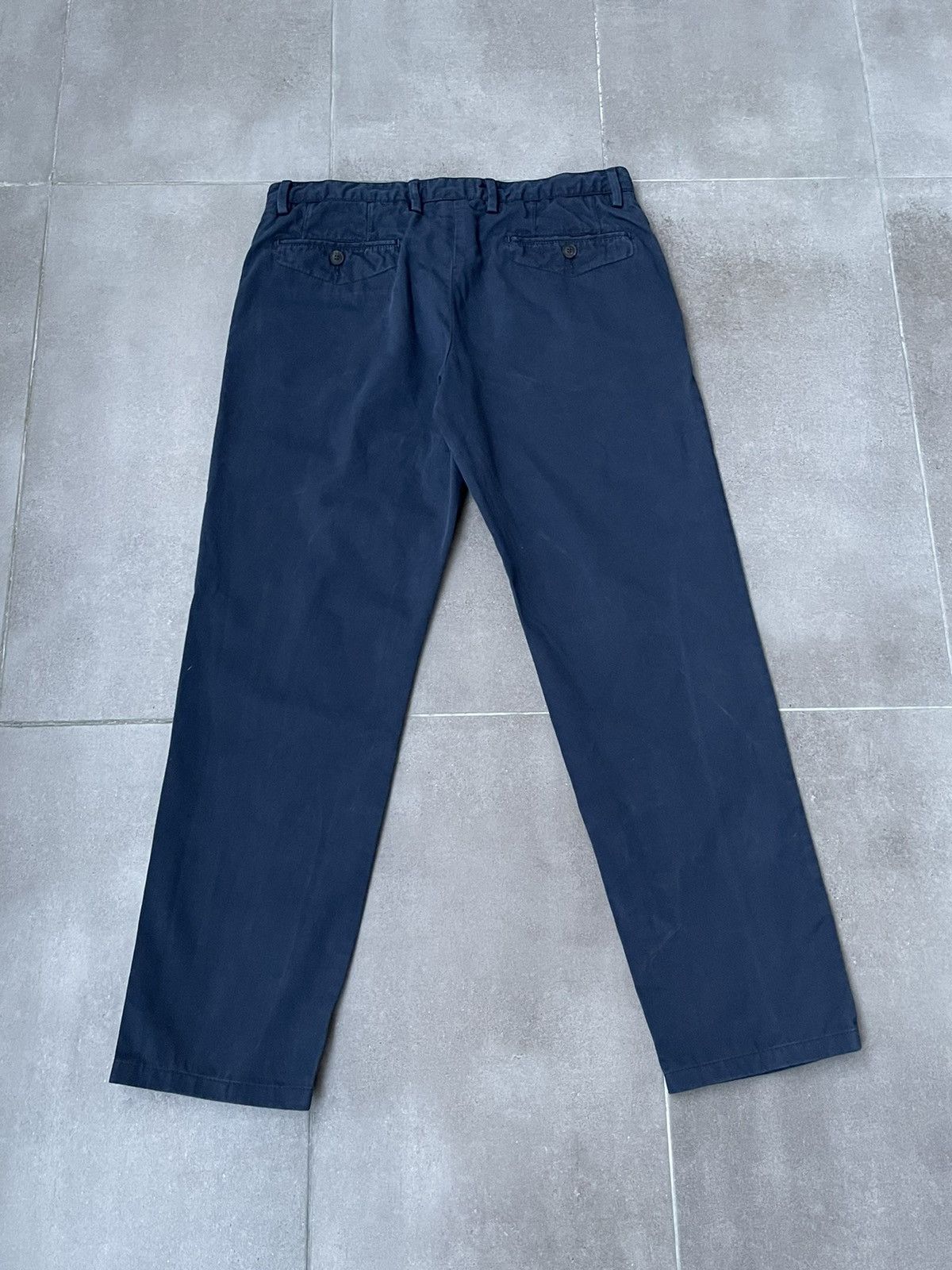 Dolce & Gabbana Dolce & Gabbana Washed Navy Chino Pants Size US 30 / EU 46 - 13 Thumbnail
