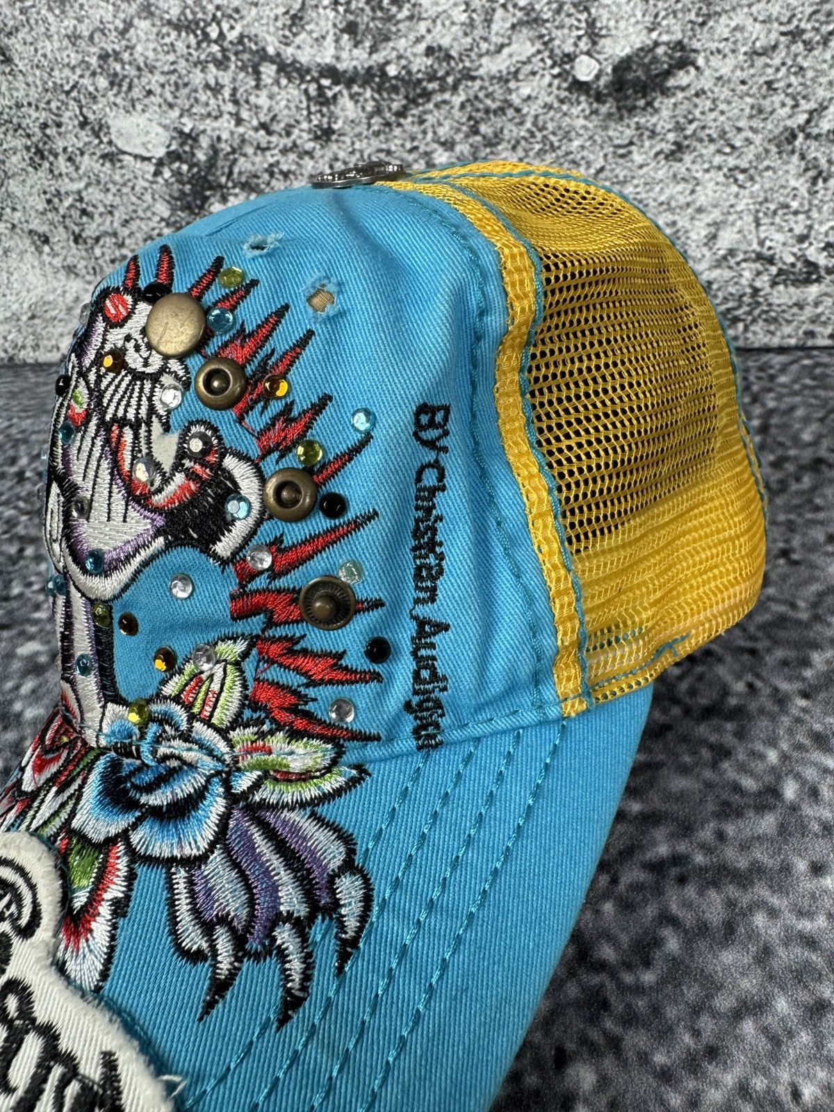 Ed Hardy Ed Hardy by Christian Audigier Baseball Trucker Cap Vintage Size ONE SIZE - 3 Thumbnail