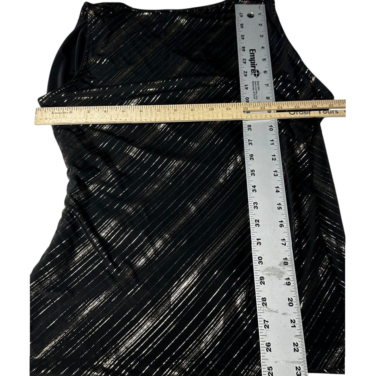 Vintage VINTAGE Spin Blouse Top Womens S Black Gold Striped Y2K Glam Grunge Made in USA Shirt/Top Womens S Black Gold Striped Y2K Glam Grunge USA Size S / US 4 / IT 40 - 5 Thumbnail