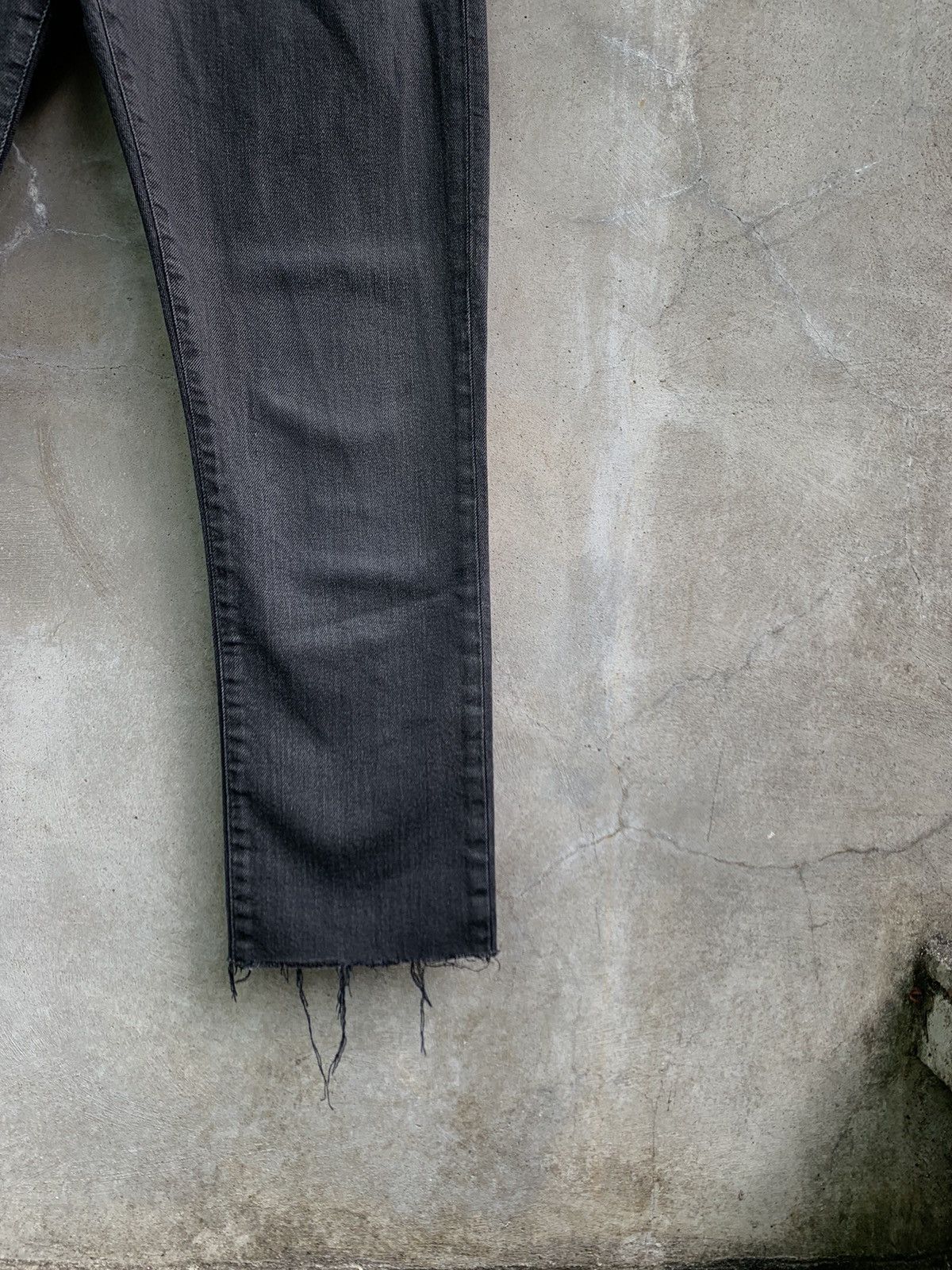 Saint Laurent Paris FW16 Washed Black Distressed Denim Size US 32 / EU 48 - 4 Thumbnail