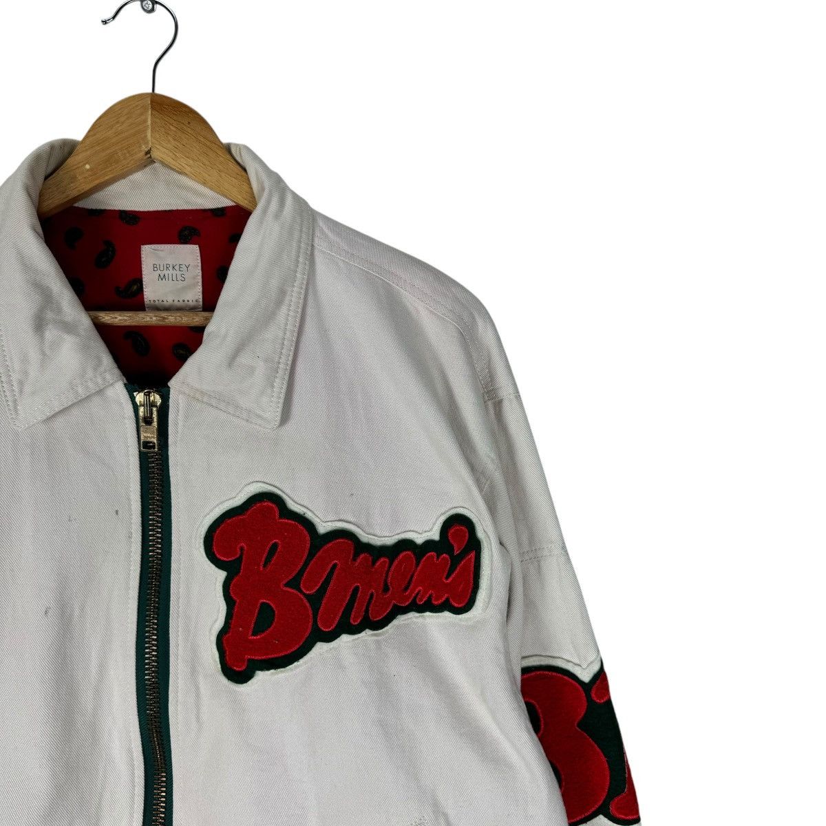 Other ☀️BURKEY MILLS PAISLEY VARSITY JACKET Size US M / EU 48-50 / 2 - 4 Thumbnail
