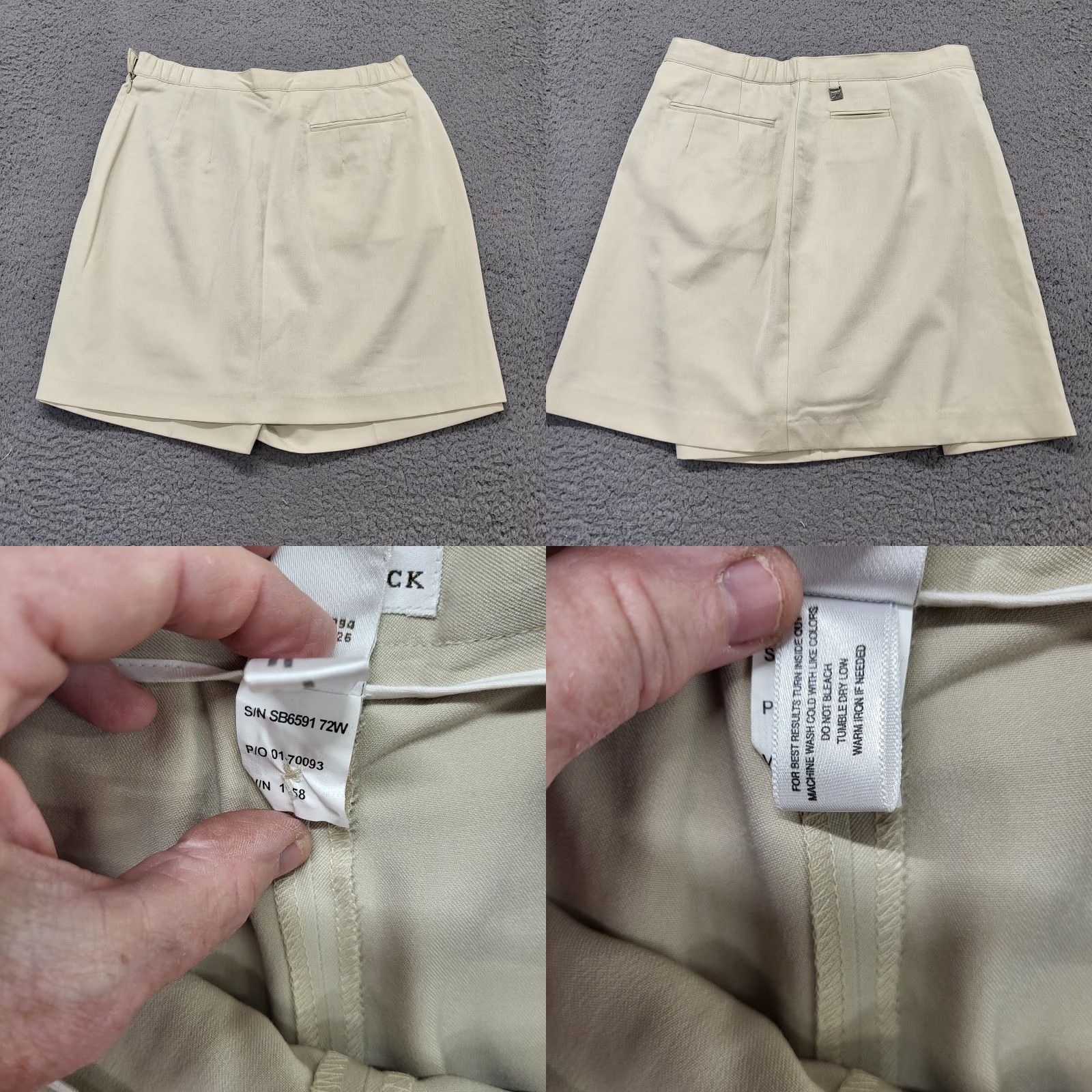 Cutter & Buck Cutter Buck Women's Skort Skirt Size 6 Beige DryTec Tennis Pickleball Walking Skort Beige Drytec Size 28" / US 6 / IT 42 - 8 Thumbnail