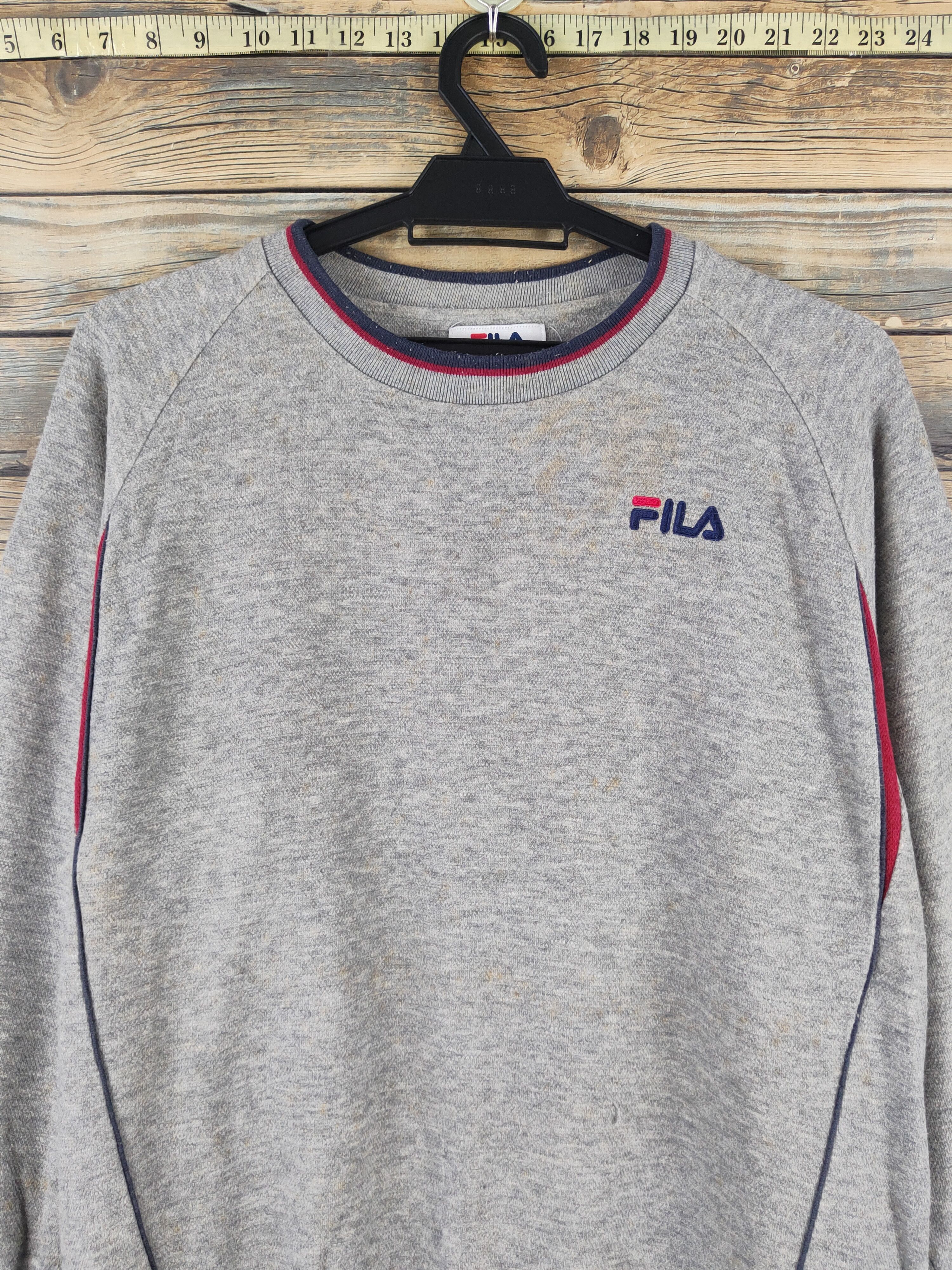 Fila DL Fila Gray Sweatshirts #2724 Size US M / EU 48-50 / 2 - 2 Thumbnail