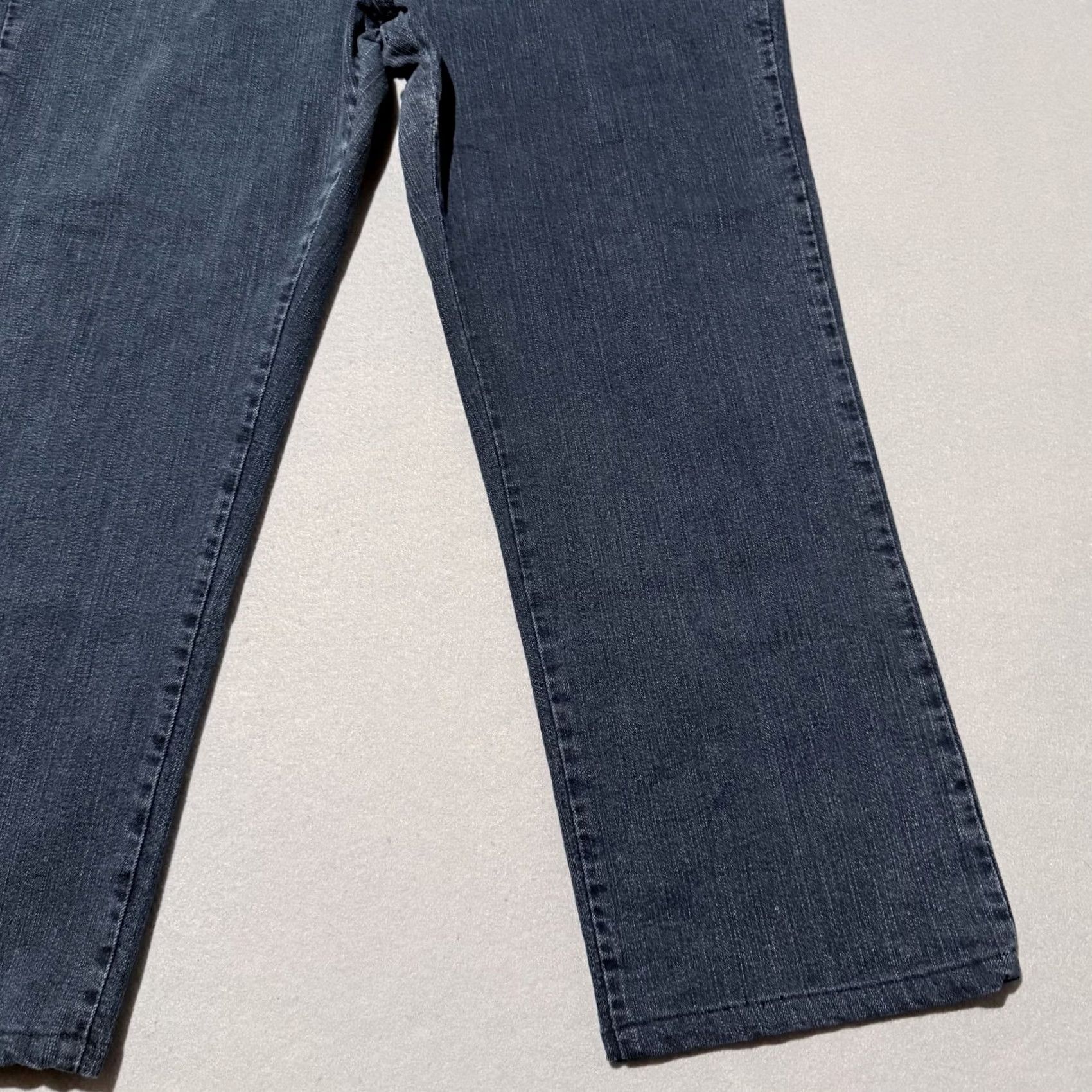 Lee Lee Jeans Women Blue Denim Stretch Pockets Straight Classic Fit 18 Long Size 40" / US 18 - 7 Thumbnail