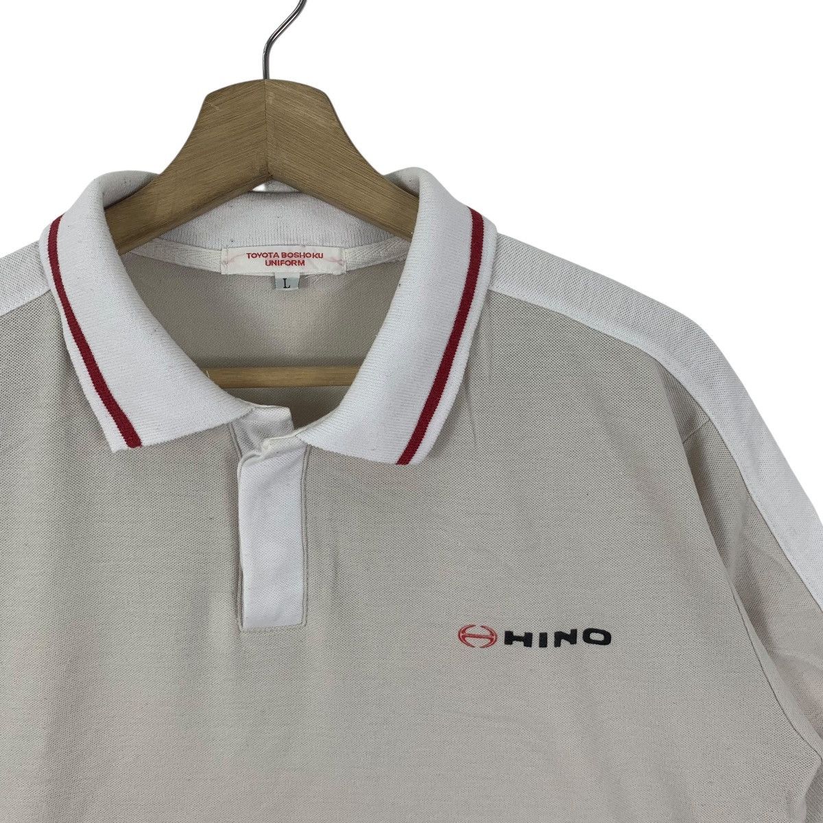 Vintage Vintage HINO MOTORS AUTOMOTIVE Racing Team Polo Tee Shirt Size US L / EU 52-54 / 3 - 5 Thumbnail