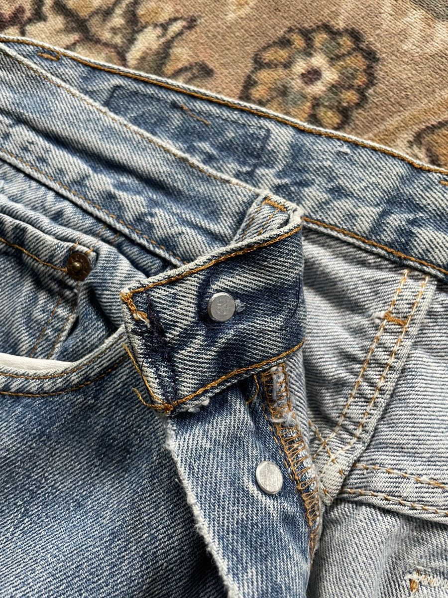 Levi's × Levi's Vintage Clothing × Vintage Crazy Vintage 501 Distressed Denim Size US 30 / EU 46 - 16 Thumbnail