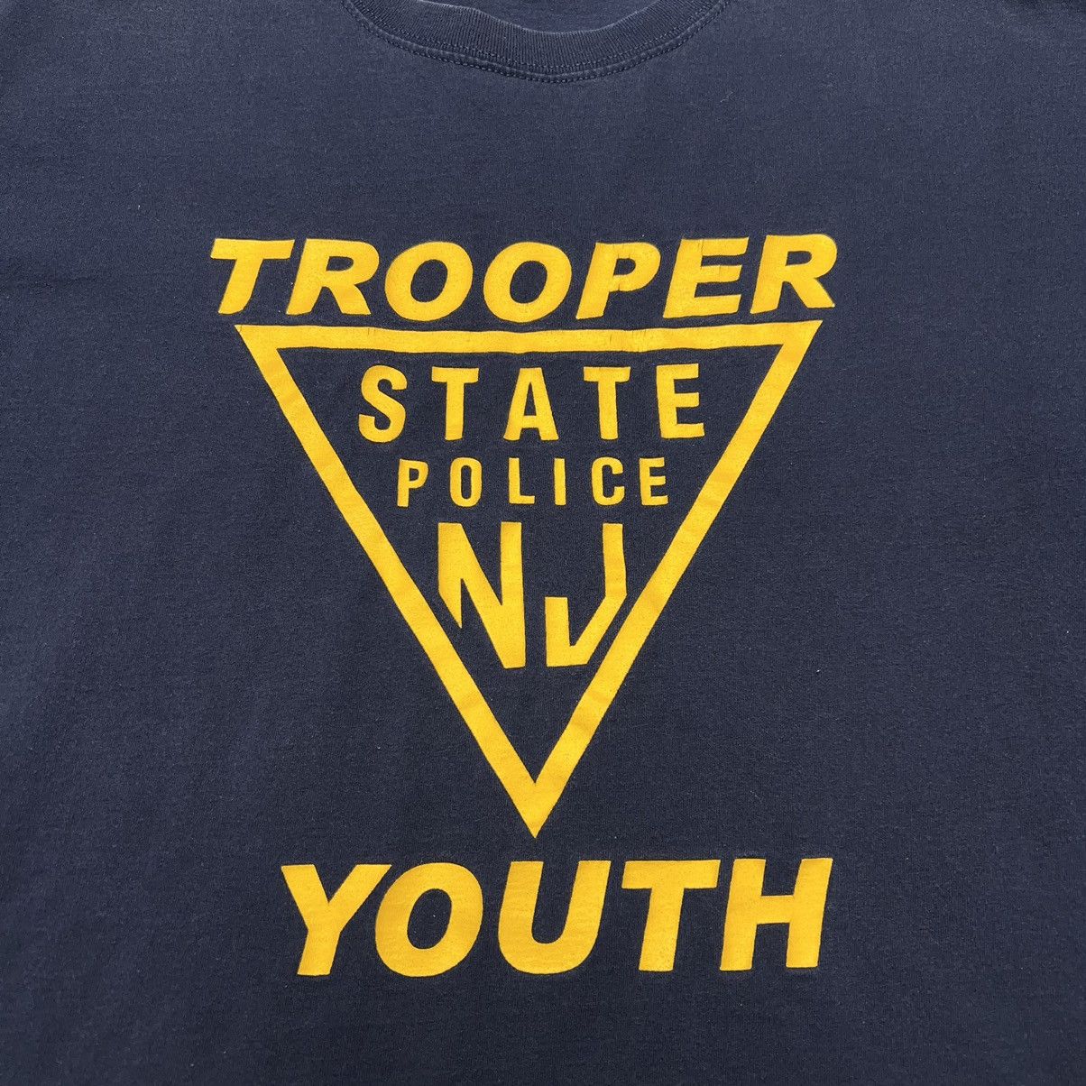 Vintage NJ State Trooper Tee Shirt Police Youth New Jersey Navy Y2K Size US L / EU 52-54 / 3 - 2 Thumbnail