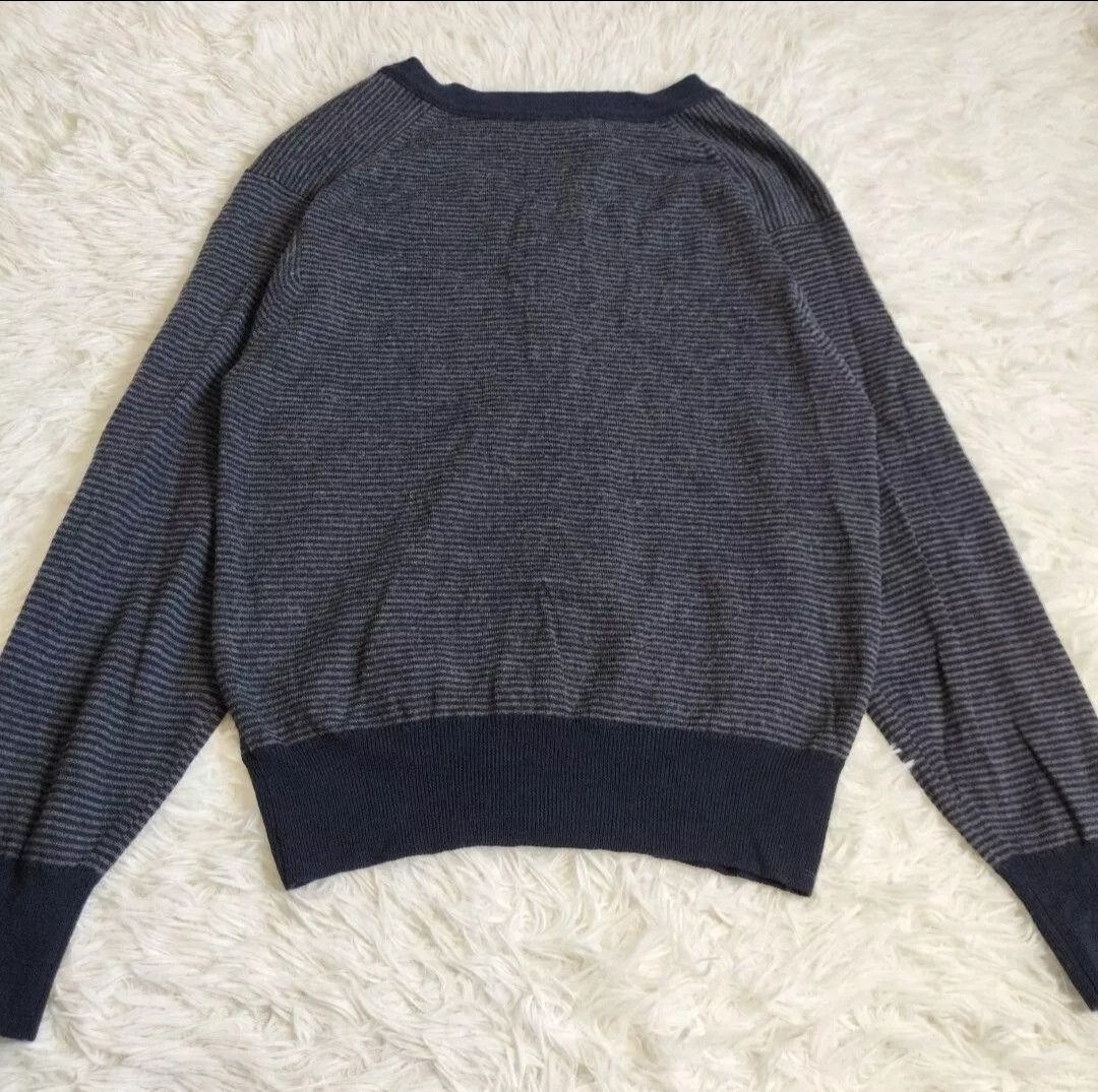 Edifice Japan × William Lockie William Lockie Edifice navy grey striped wool cardigan Size US S / EU 44-46 / 1 - 2 Thumbnail