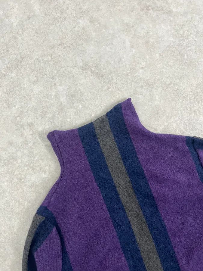 Emporio Armani 1990s Emporio Armani Purple Lined Turtleneck Sweater Size US S / EU 44-46 / 1 - 5 Thumbnail