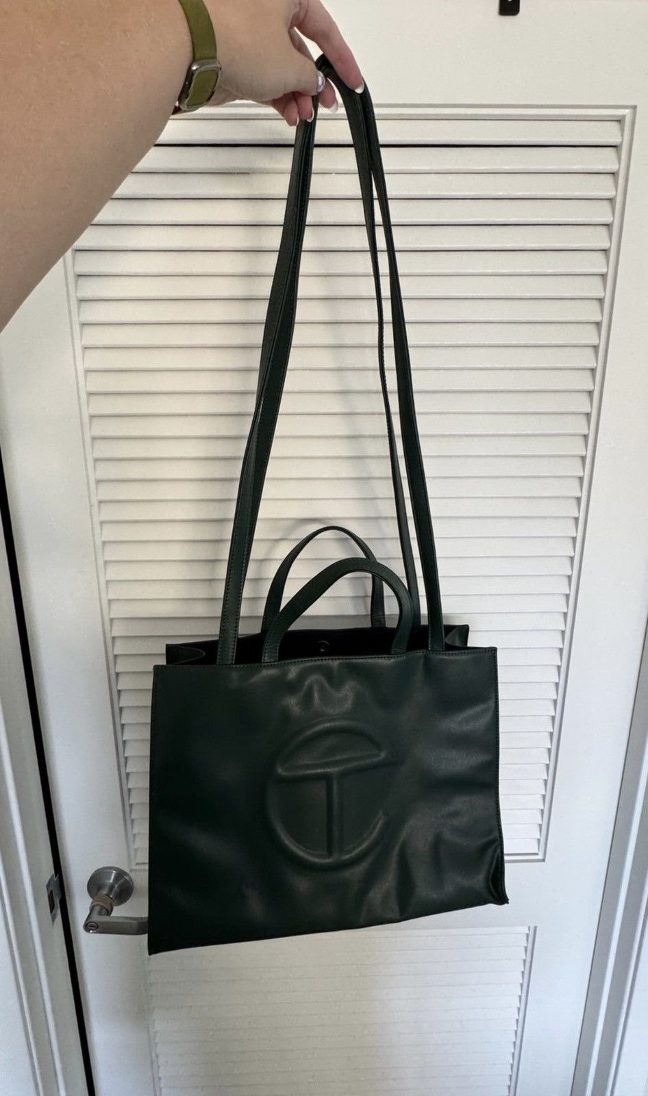 Telfar Telfar Medium Olive Shopping Bag Size ONE SIZE - 9 Thumbnail