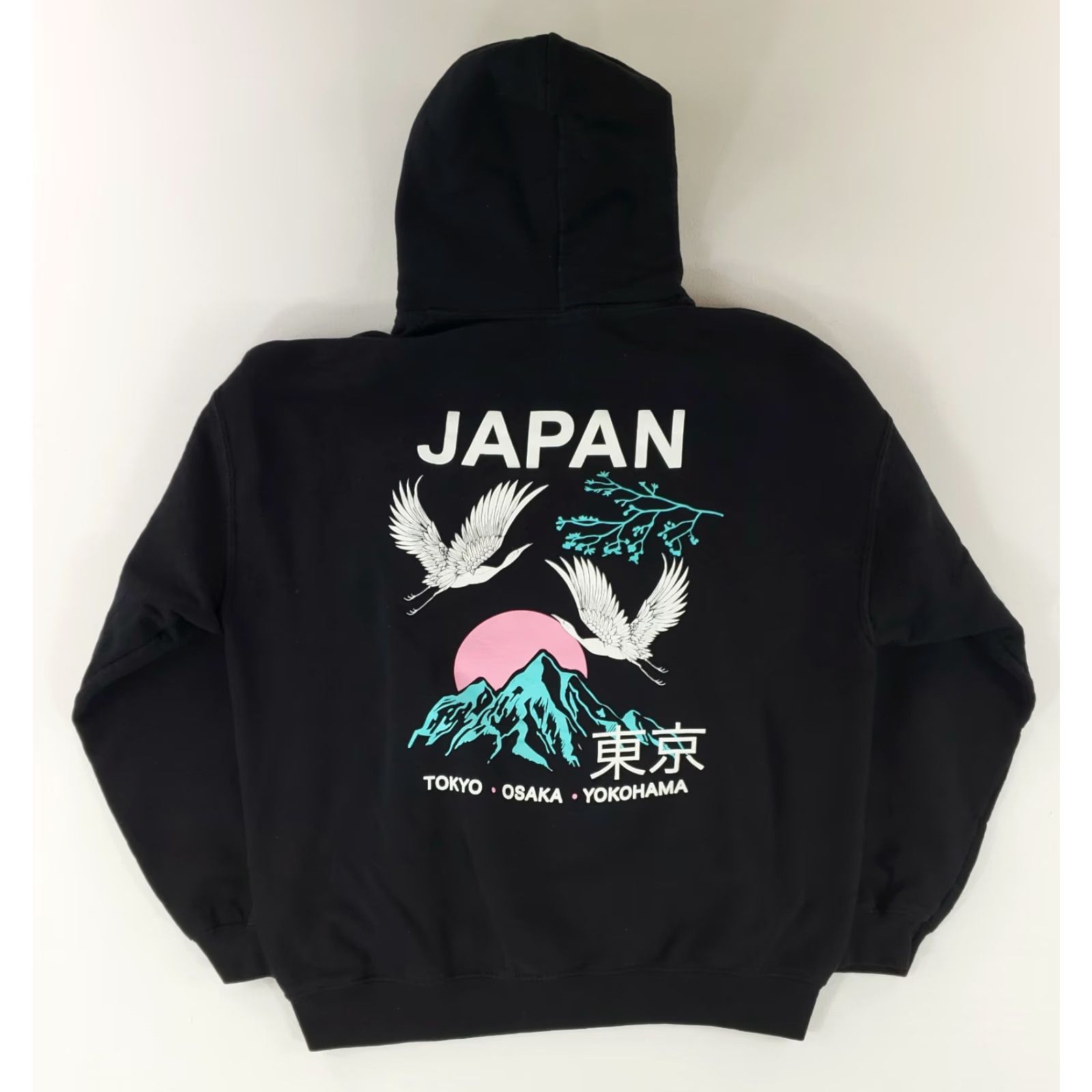 Mad Engine VINTAGE Mad Engine Hoodie Sweatshirt Japan Stork Mount Fuji Black Mens L Size US L / EU 52-54 / 3 - 6 Thumbnail