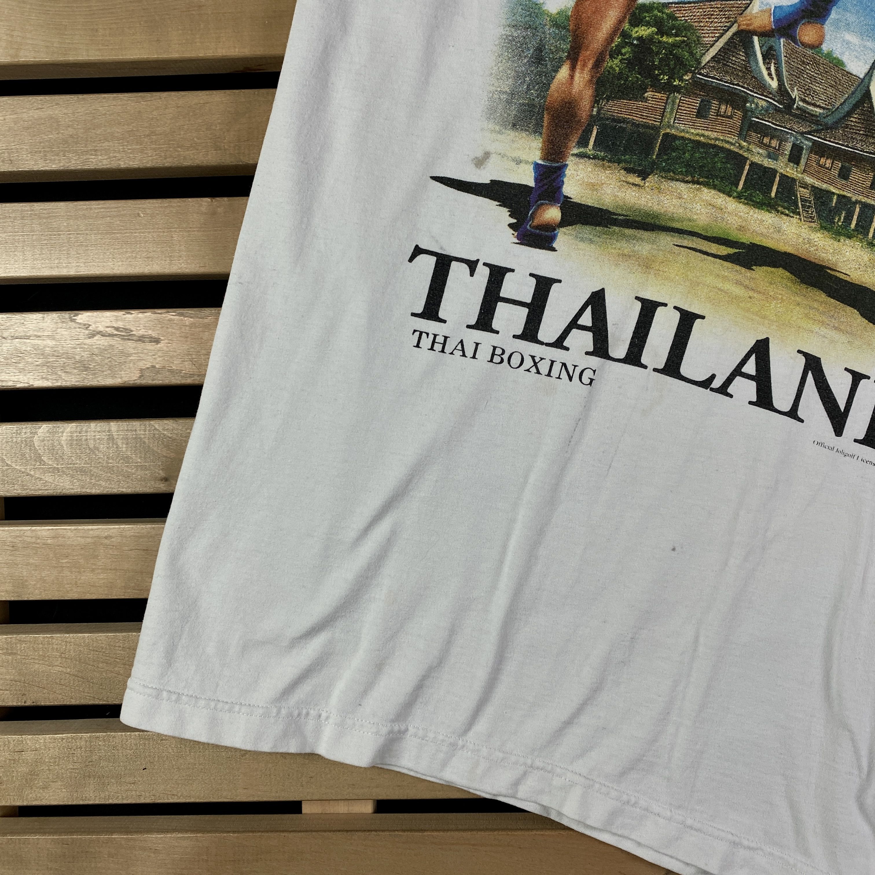 Vintage Mens Vintage T-Shirt Thailand Thai Boxing Size XL Size US XL / EU 56 / 4 - 3 Thumbnail