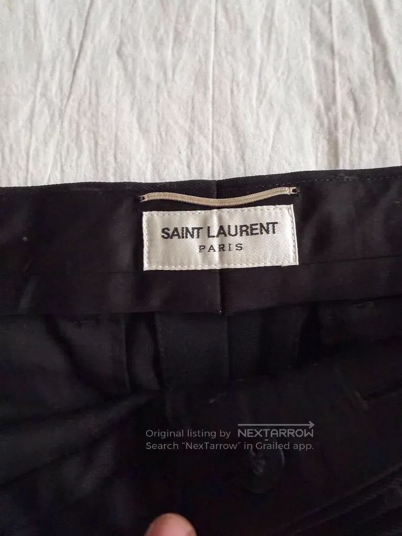 Saint Laurent Paris Saint Laurent Paris Basic Black Trousers Size US 34 / EU 50 - 2 Thumbnail