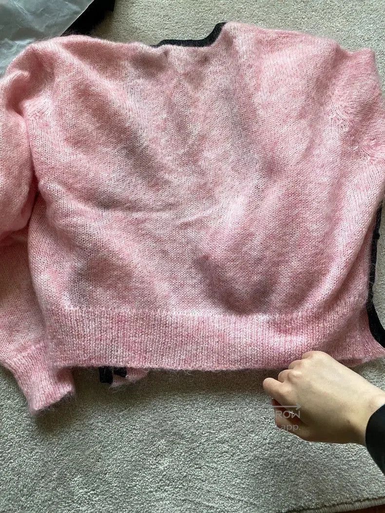 Yohji Yamamoto Y/project Pink Mohair Cardigan. Size US S / EU 44-46 / 1 - 2 Thumbnail