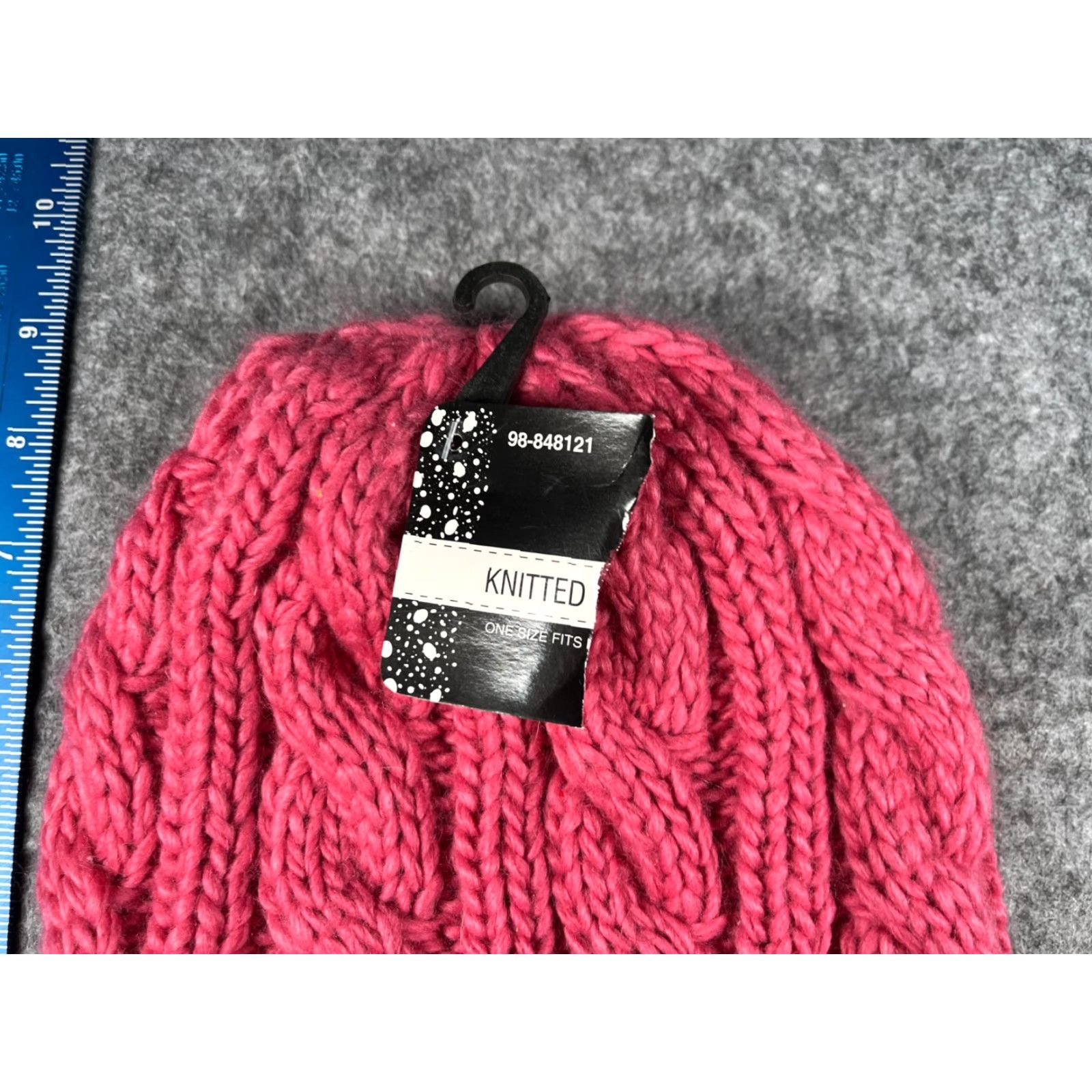 Pinko Momentum Brands Beanie Toque Adult One Size Pink Cable Knit 100% Polyester NEW Women Hat Beanie Winter Outdoor Ski Mens Womens Size ONE SIZE - 4 Thumbnail