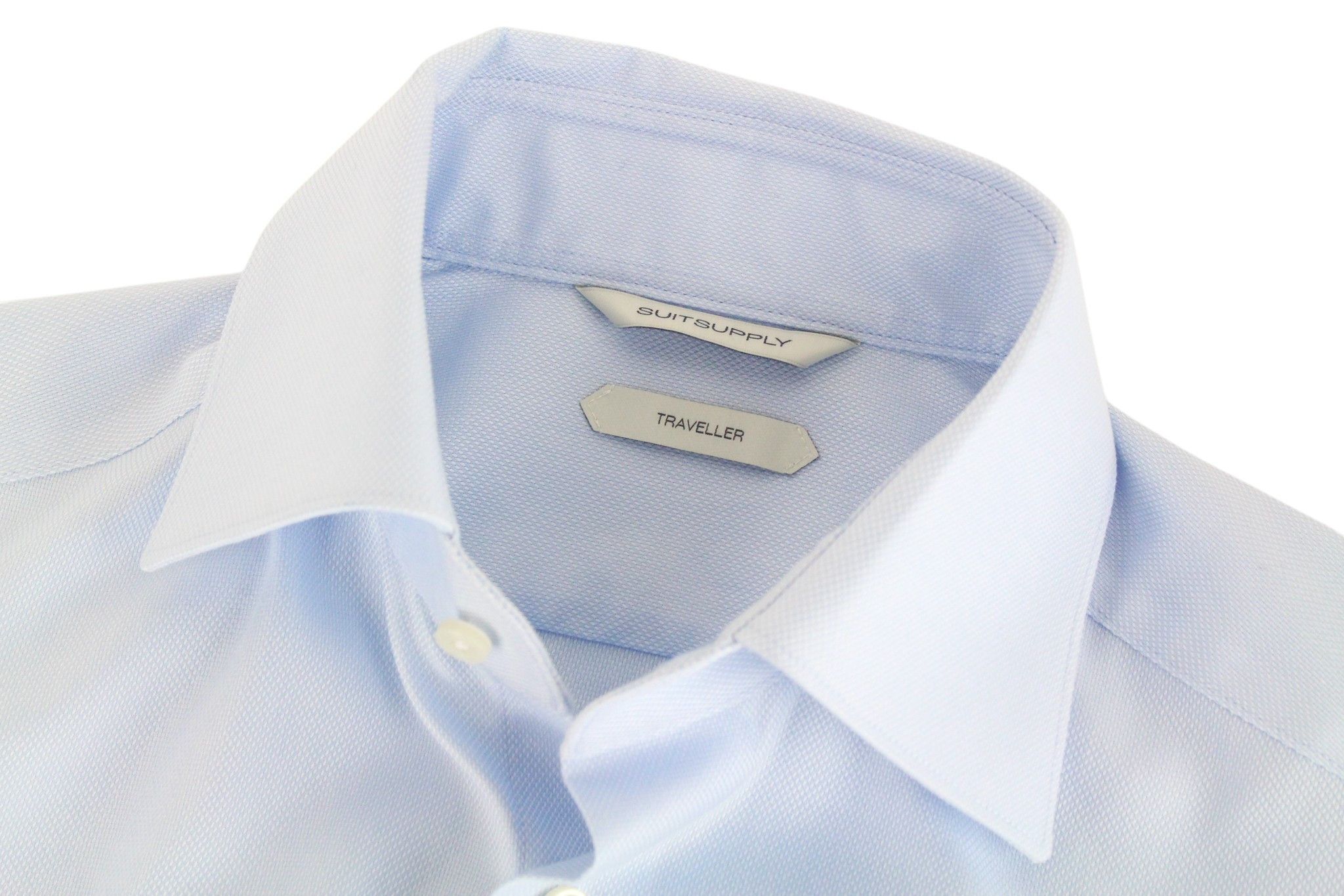 Suitsupply 35 Twill Blue Cotton Shirt 66720 Size US S / EU 44-46 / 1 - 4 Thumbnail