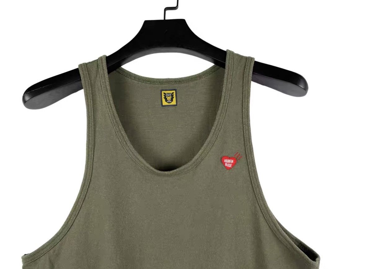 Human Made Human Made Olive Green Heart Vest J31 Size US M / EU 48-50 / 2 - 3 Thumbnail