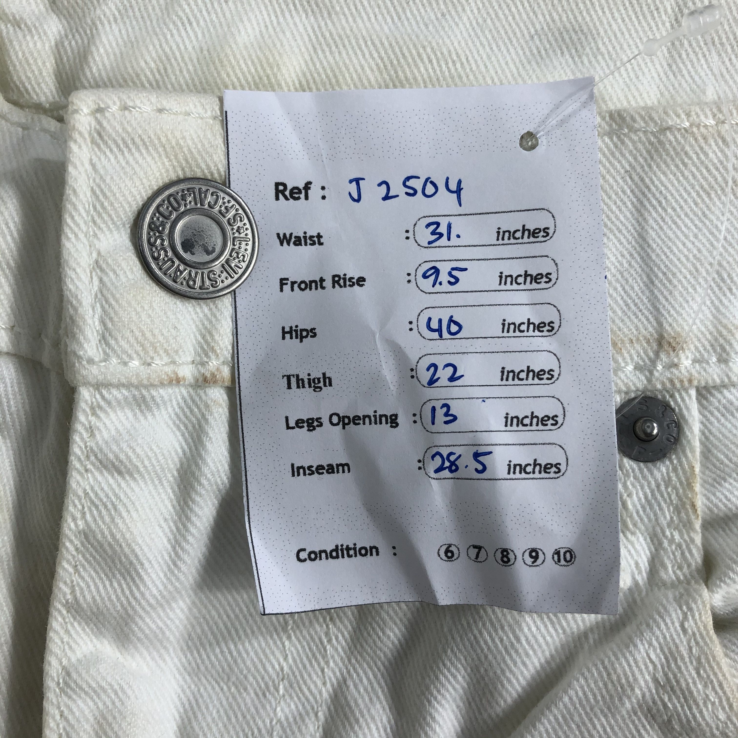 Levi's Vintage Light Wash Levis 511 Jeans-J2504 Size US 31 - 15 Thumbnail