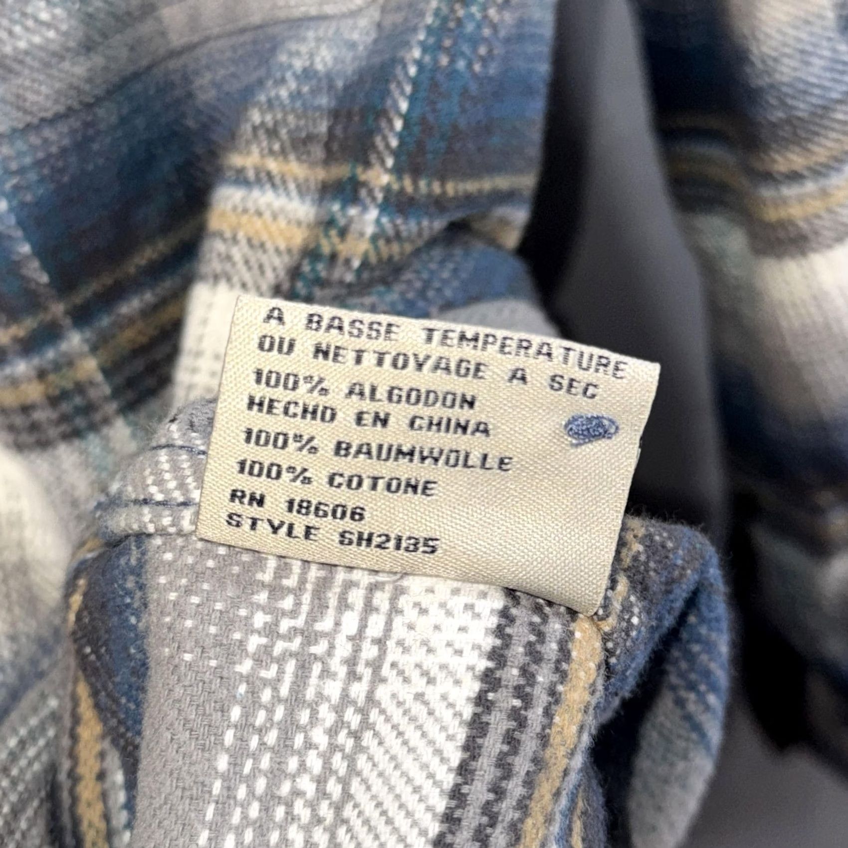 Schott Schott Bros Shirt Mens Large Blue Plaid Flannel Button Down Long Sleeve 6H2135 Size US L / EU 52-54 / 3 - 5 Thumbnail