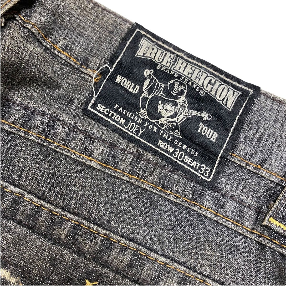 If Six Was Nine True Religion Distressed Flared Denim Pants Size US 30 / EU 46 - 6 Thumbnail