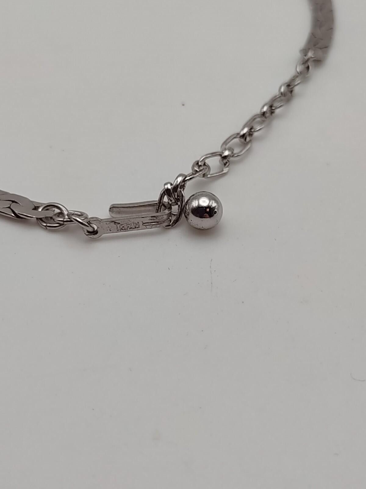 Other Vintage Trifari Herringbone Choker 14.5" Trifanium Size ONE SIZE - 2 Thumbnail