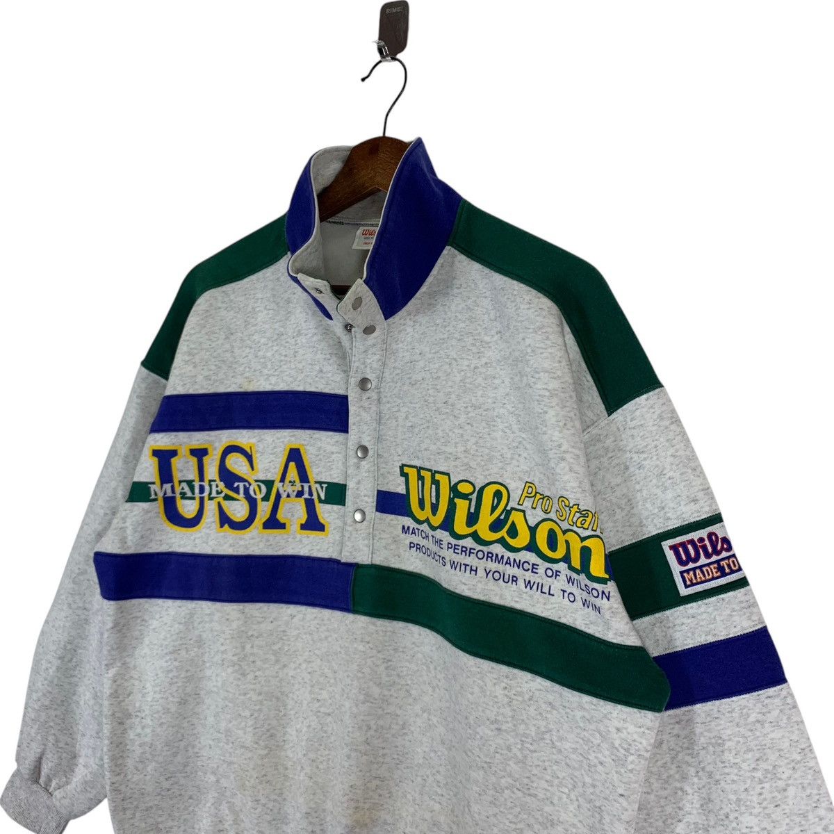 Vintage × Wilson Vintage Wilson Athletic Sportswear Crewneck Size US M / EU 48-50 / 2 - 2 Thumbnail