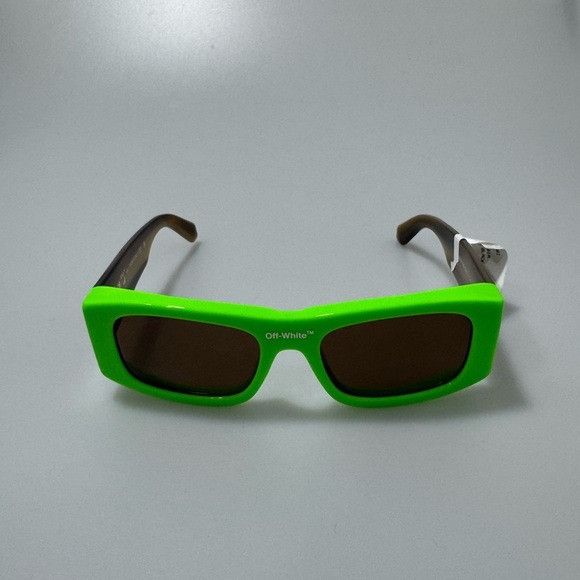 Off-White Off-White Lucio Sunglasses Green Brown Size ONE SIZE - 2 Thumbnail