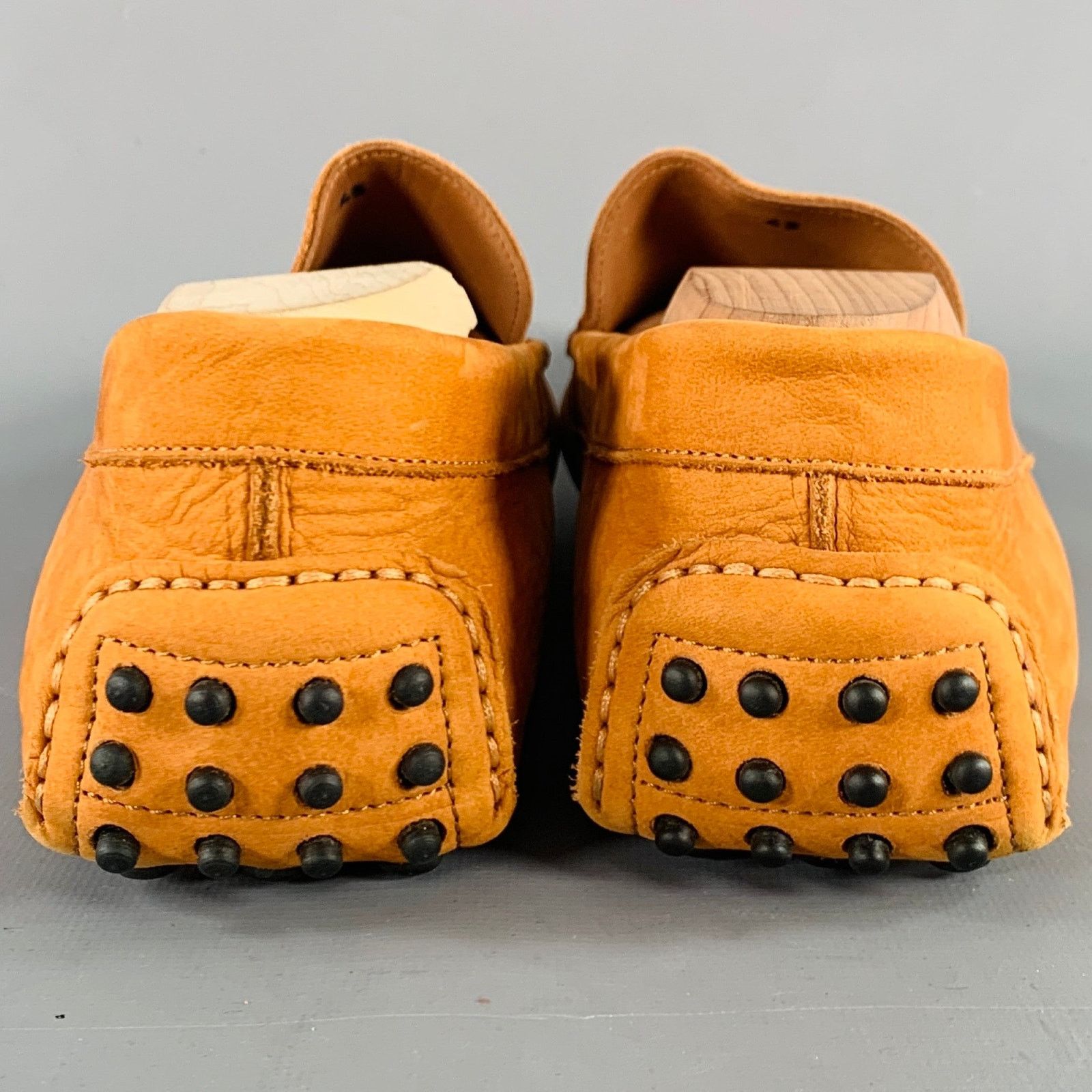 M.Gemi M. GEMI Size 10 Orange Suede Drivers Loafers Size US 10 / EU 43 - 3 Thumbnail