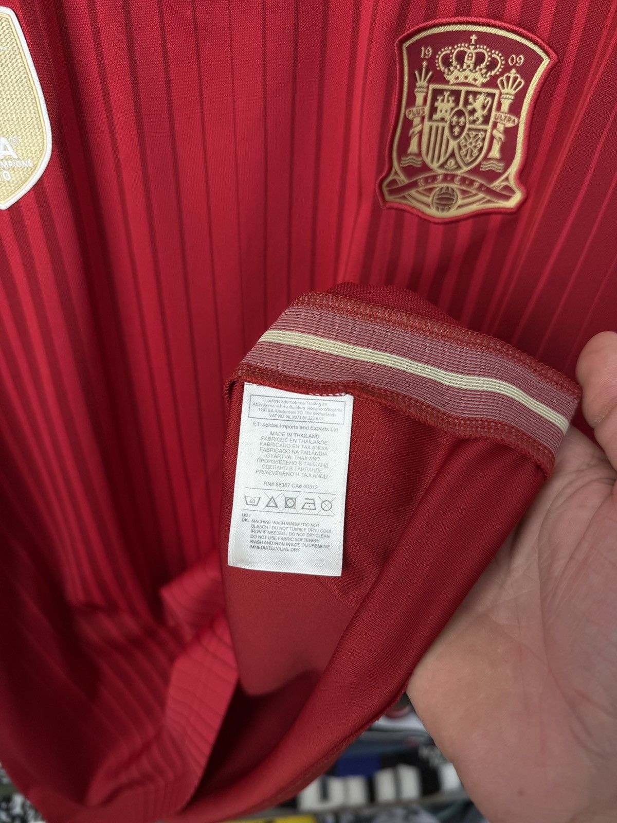 Adidas Adidas Spain 2014 world champions 2010 jersey Size US XXL / EU 58 / 5 - 9 Thumbnail