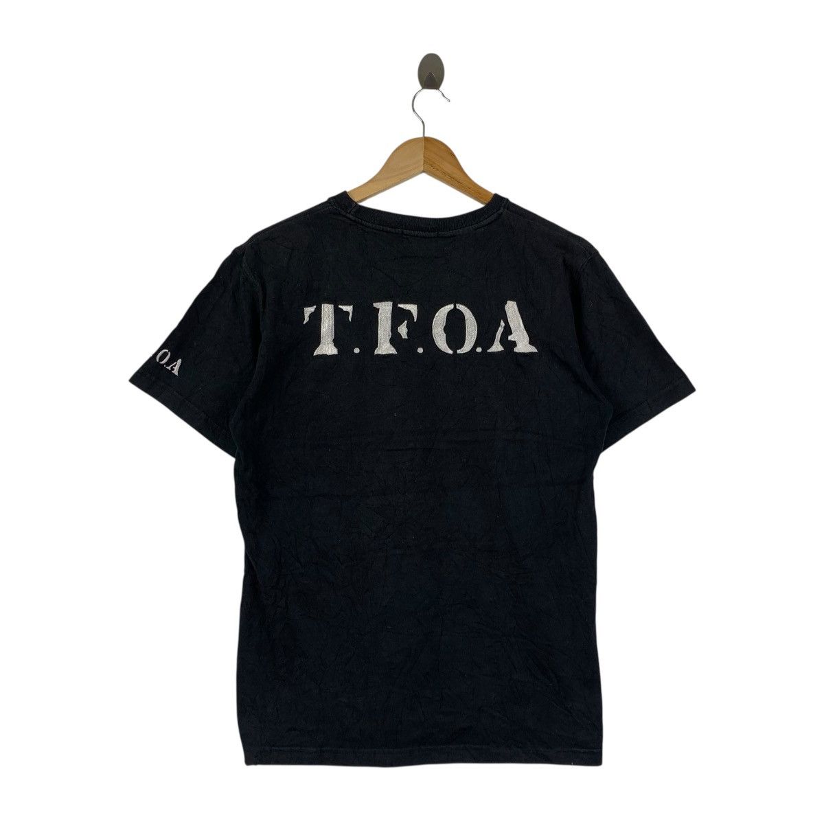 Vintage CROWS TFOA Skull Tee Black Japanese Biker Gang Manga Shirt Size US L / EU 52-54 / 3 - 1 Thumbnail