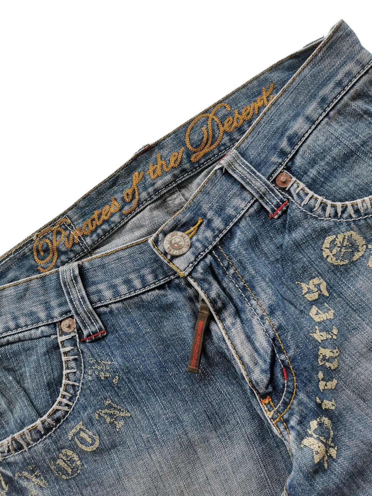 291295=Homme 291295 HOMME Patchwork Jeans Pirates of the Desert Size US 31 - 9 Thumbnail