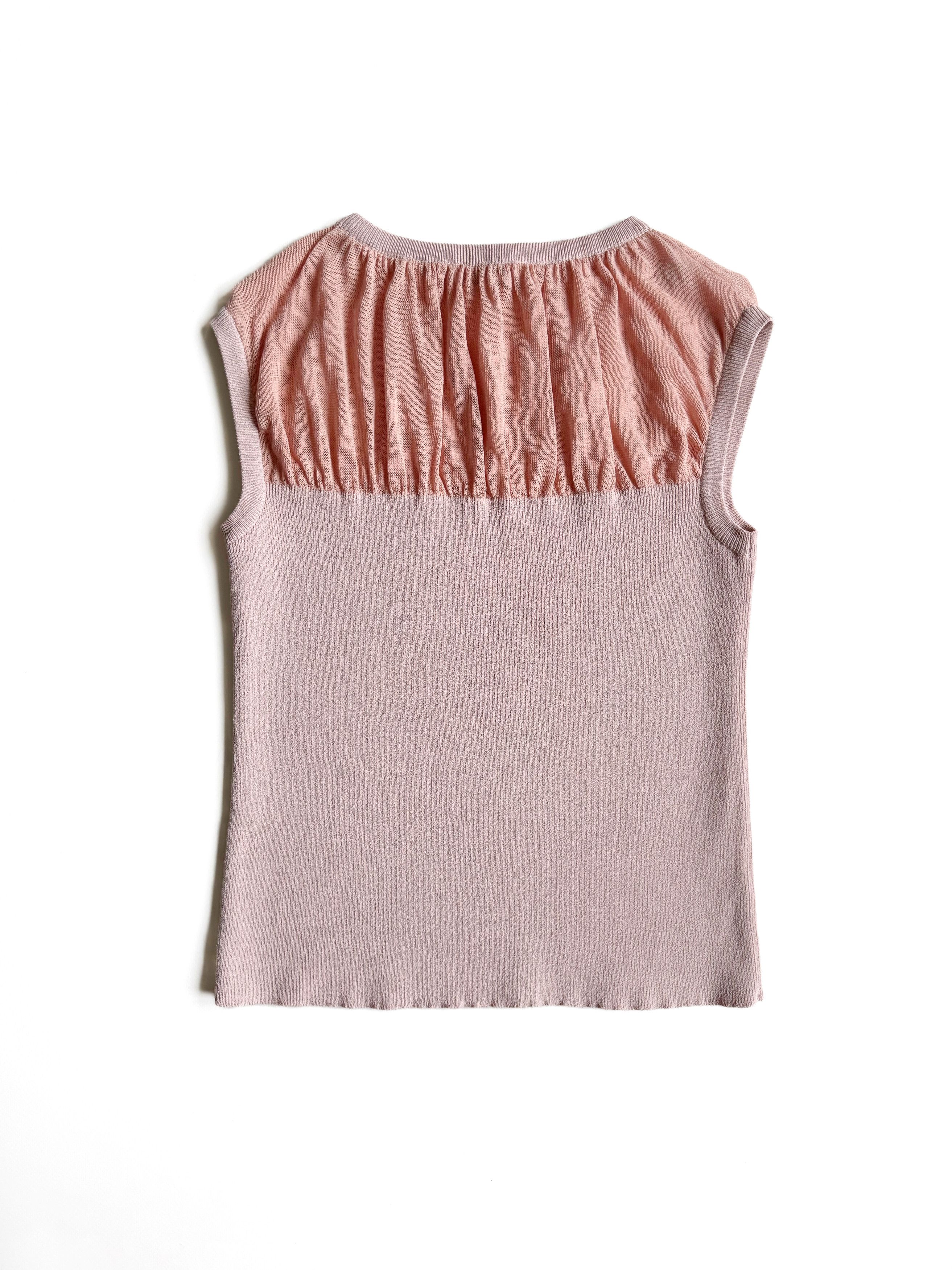 Moschino Women's Moschino Vintage gathered knit sleeveless top US 12 Size XL / US 12-14 / IT 48-50 - 5 Thumbnail