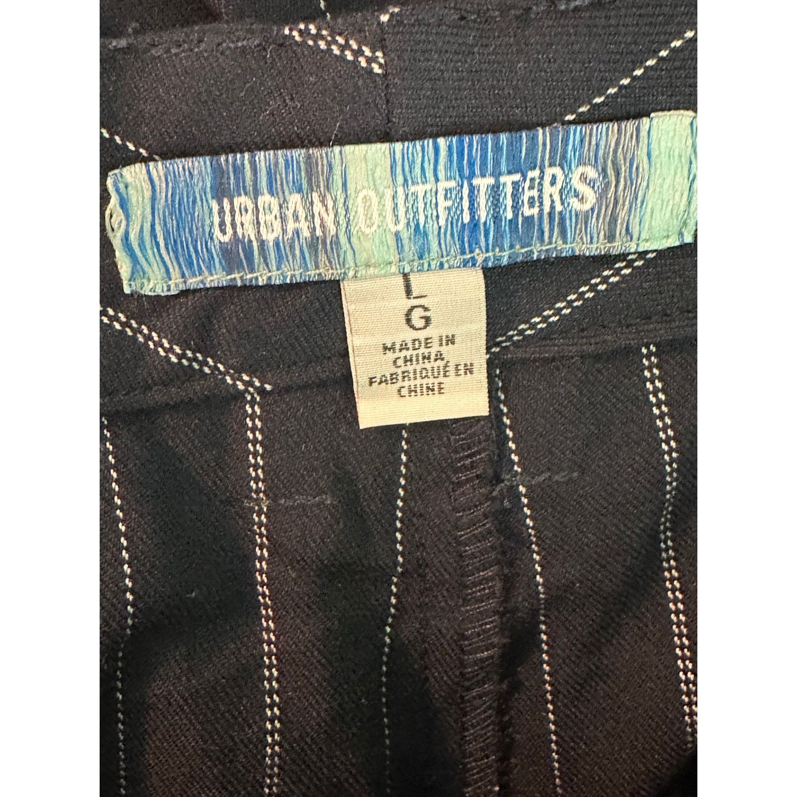 Urban Outfitters Urban Outfitters pinstripes cuffed pleated pants size large Size 33" - 3 Thumbnail