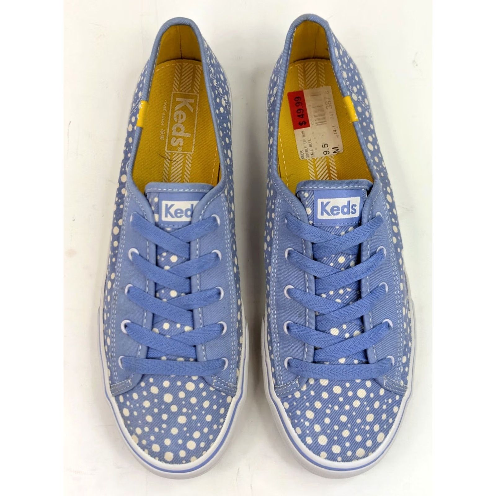 Keds Keds Double Up Bubble Blue Low Top Shoe Women 9.5 Canvas Dotted WF49944 Casual Sneaker Menstrual? Size L / US 10 / IT 46 - 3 Thumbnail