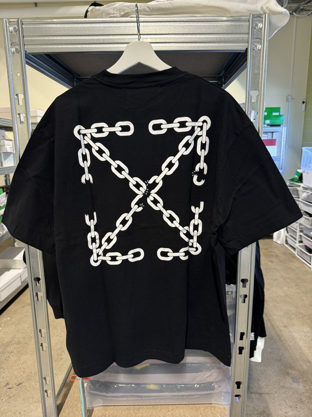 Off-White Off-White Chain Arrow T-Shirt NEW 525$ Size US M / EU 48-50 / 2 - 1 Thumbnail