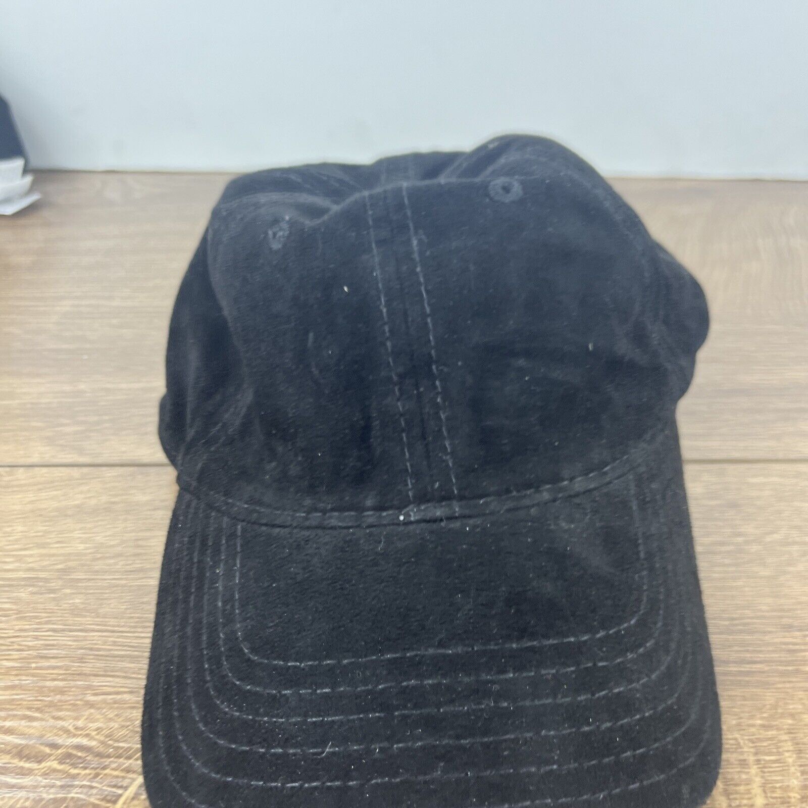 Other Plain Black Baseball Hat Cap Running Black Hat Adjustable Ad Size ONE SIZE - 6 Thumbnail