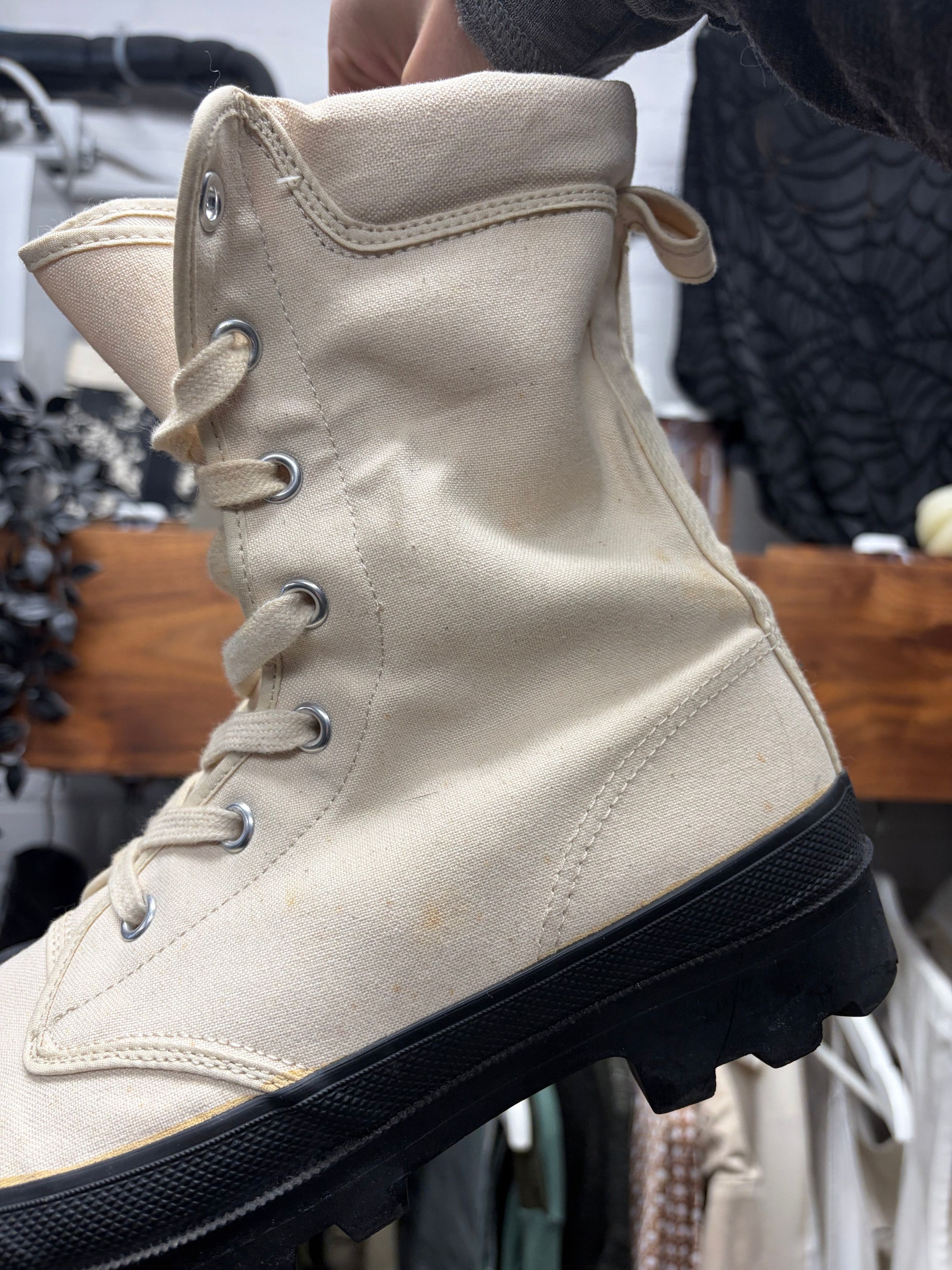 Comme des Garcons SS1995 Comme Des Garçons Homme Canvas/Rubberized Duck Boots Size US 9 / EU 42 - 3 Thumbnail