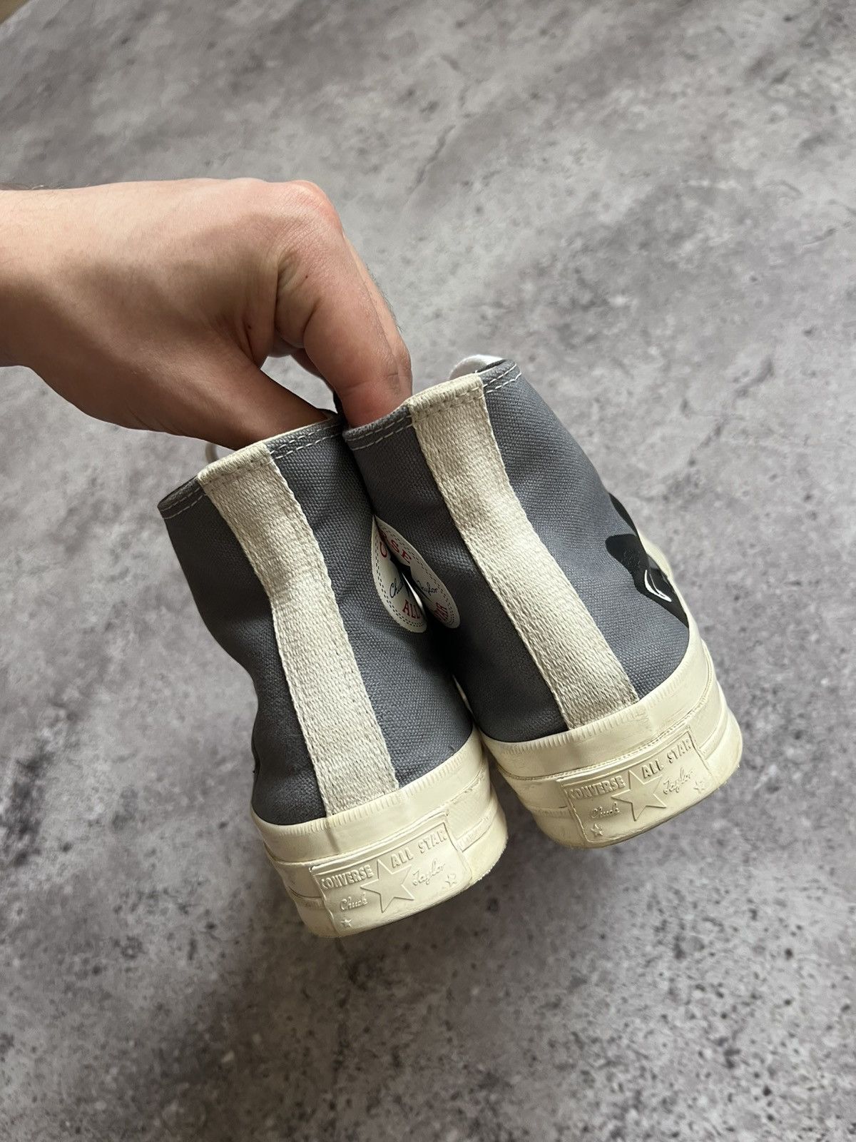 Comme des Garcons PLAY × Converse Vintage Converse Comme Des Garcons Play High top shoes Size US 5.5 / EU 38 - 5 Thumbnail