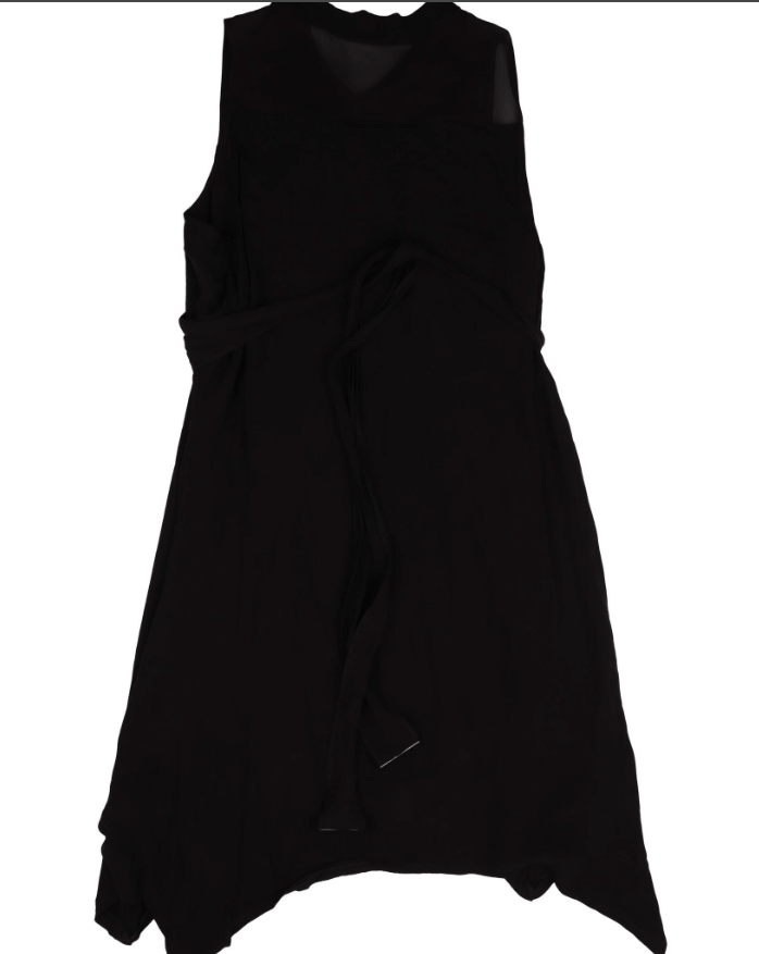 Allsaints Women's Allsaints Black Sleeveless Asymmetrical Dress Size M Size M / US 6-8 / IT 42-44 - 2 Thumbnail