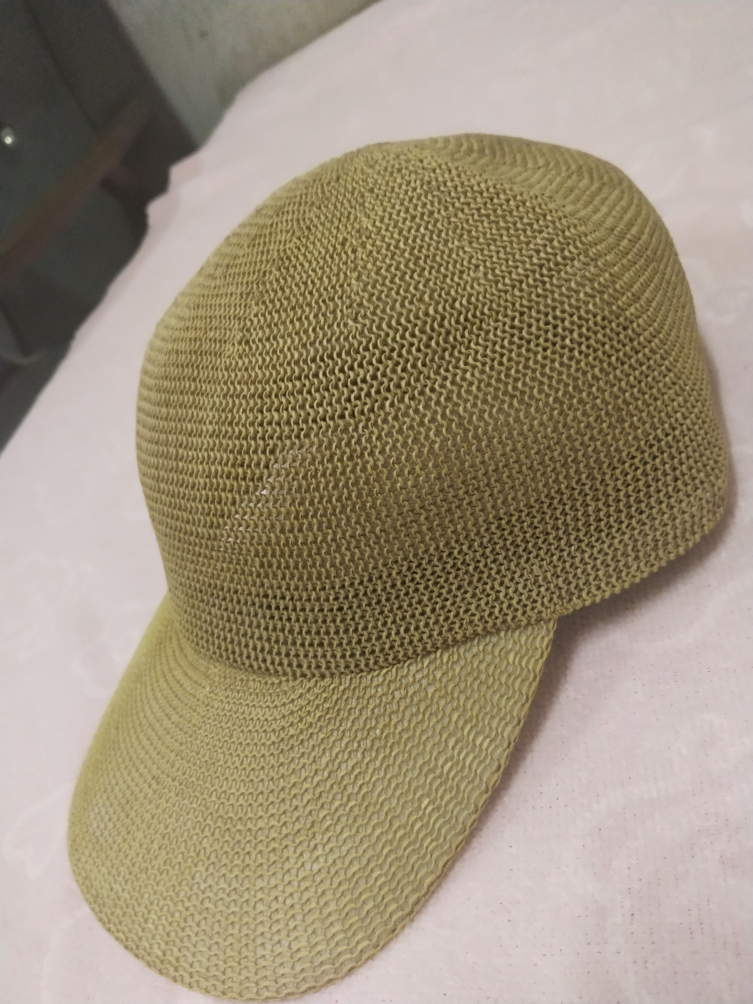 Japanese Brand RARE UNISEX ADULT STRAW WOVEN BASEBALL CAP Size ONE SIZE - 2 Thumbnail